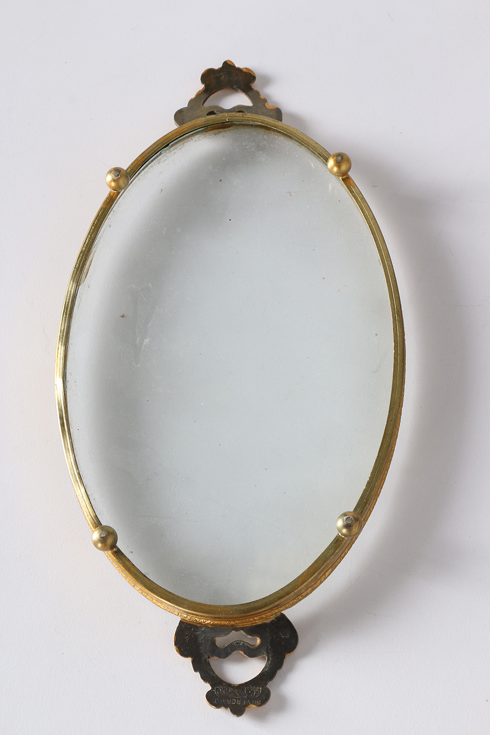 Ornate Art Glass Perfume Bottles with Vanity Trays