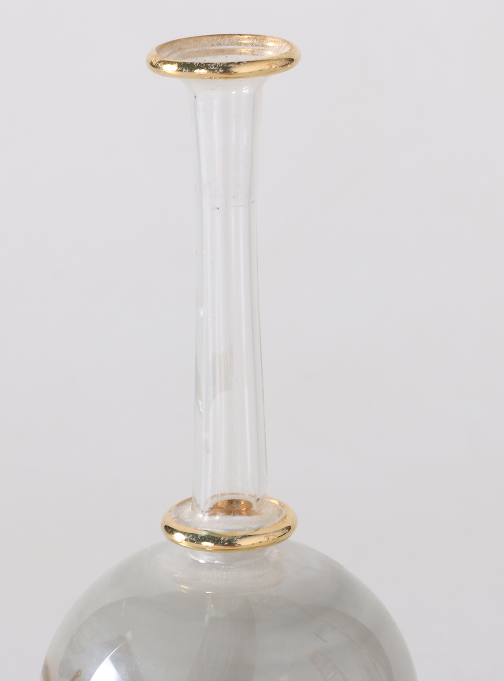 Ornate Art Glass Perfume Bottles with Vanity Trays