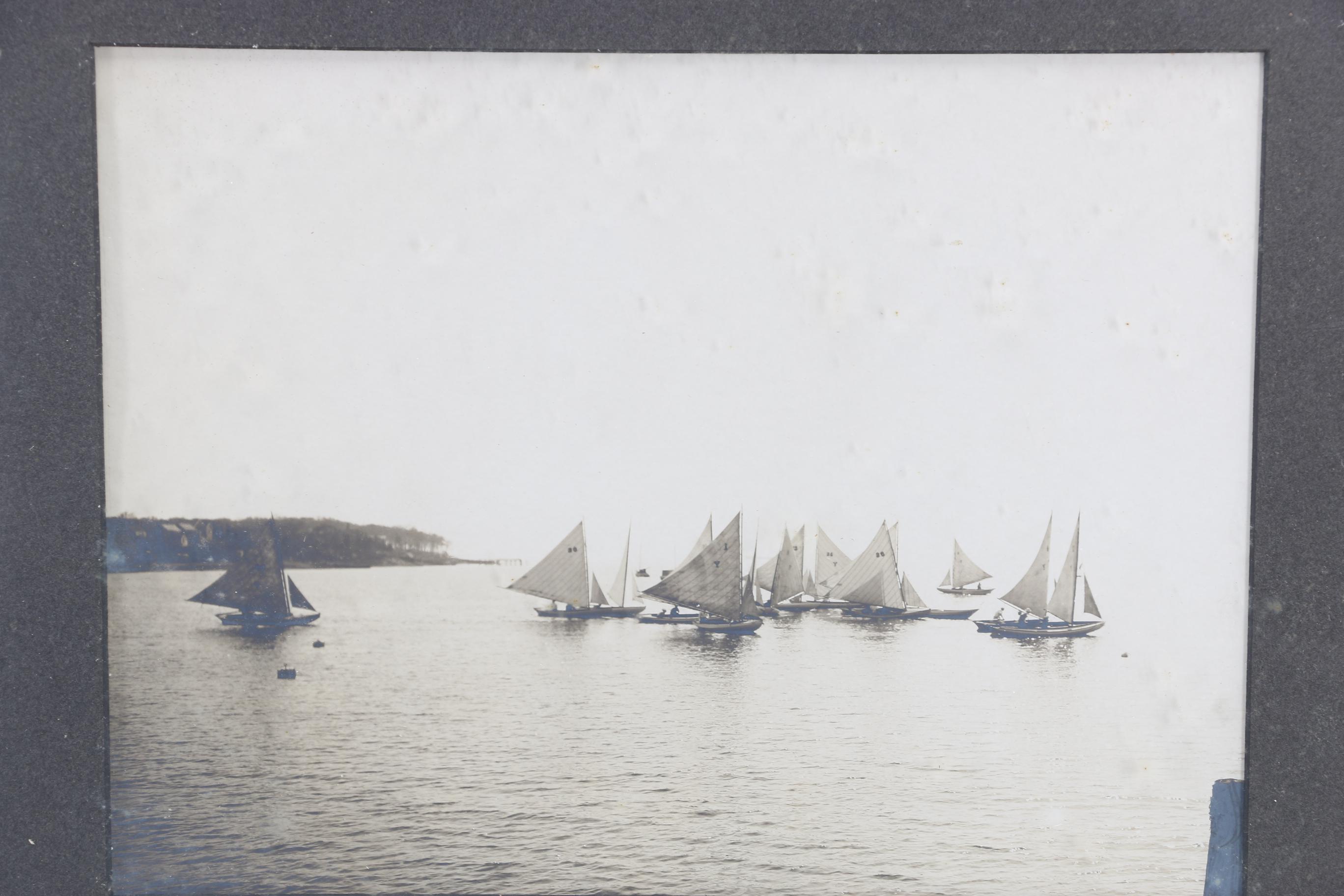 Framed Gelatin Silver Photographs of Boats