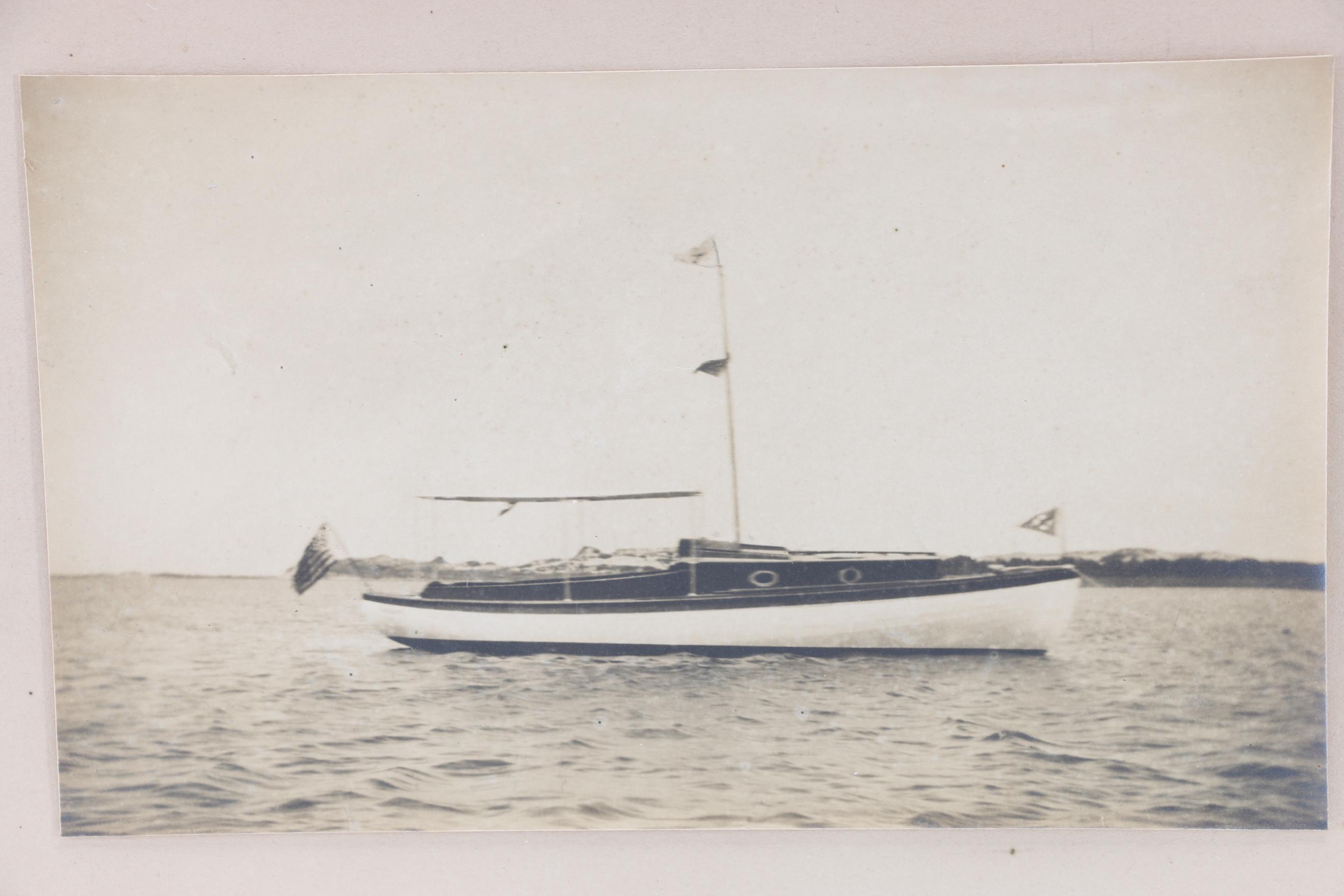 Framed Gelatin Silver Photographs of Boats