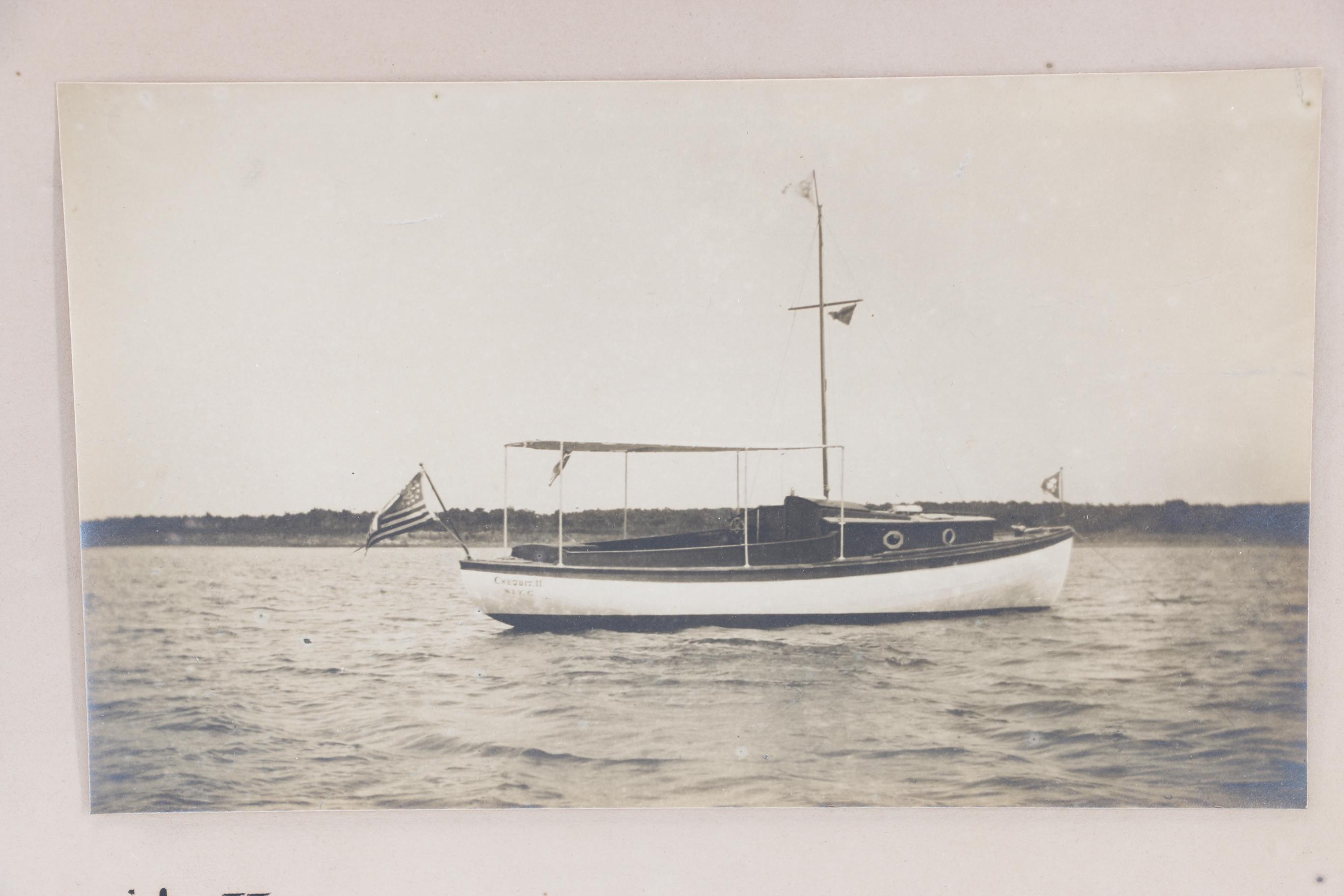 Framed Gelatin Silver Photographs of Boats