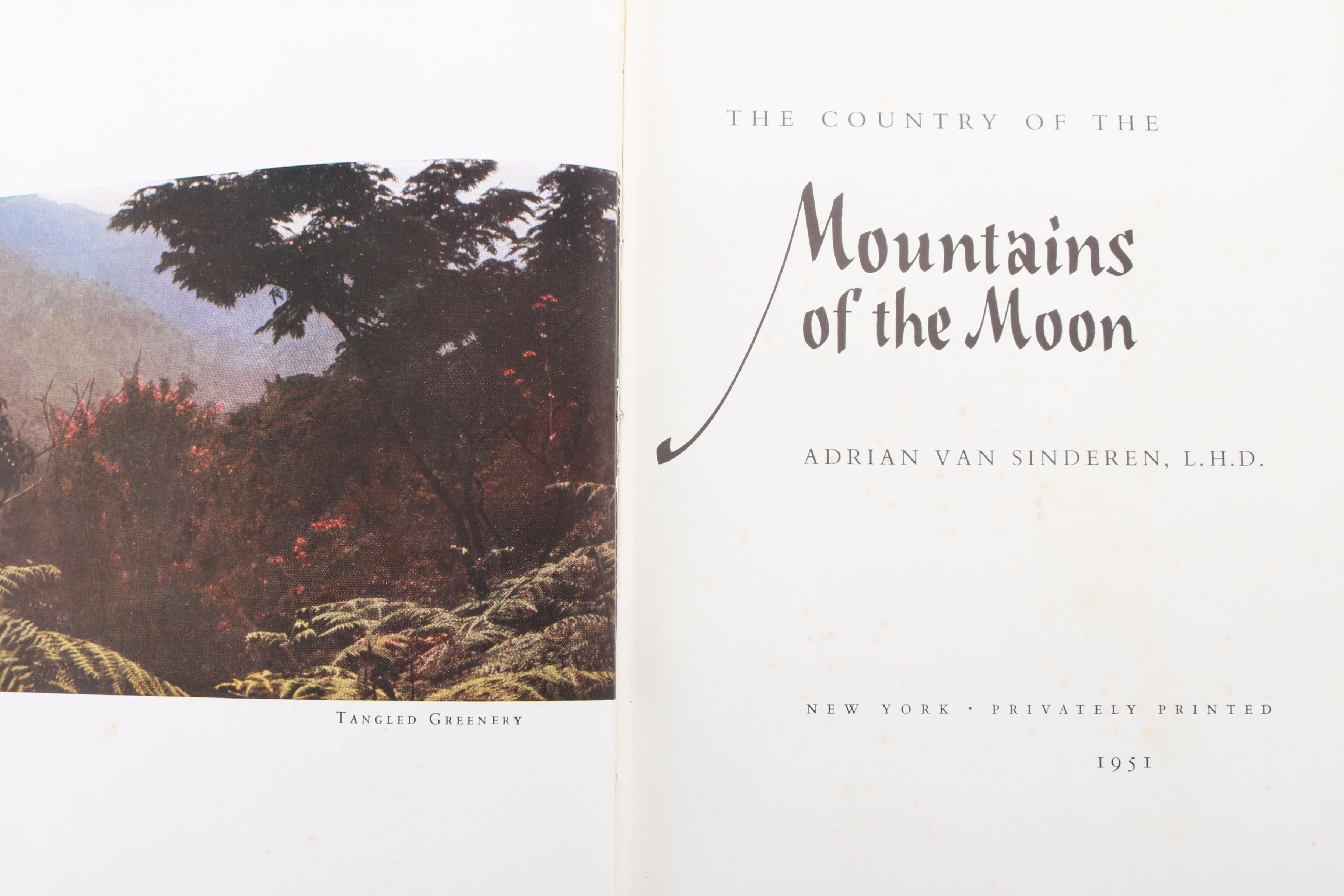 "The Country of the Mountains of the Moon" by Adrian Van Sinderen