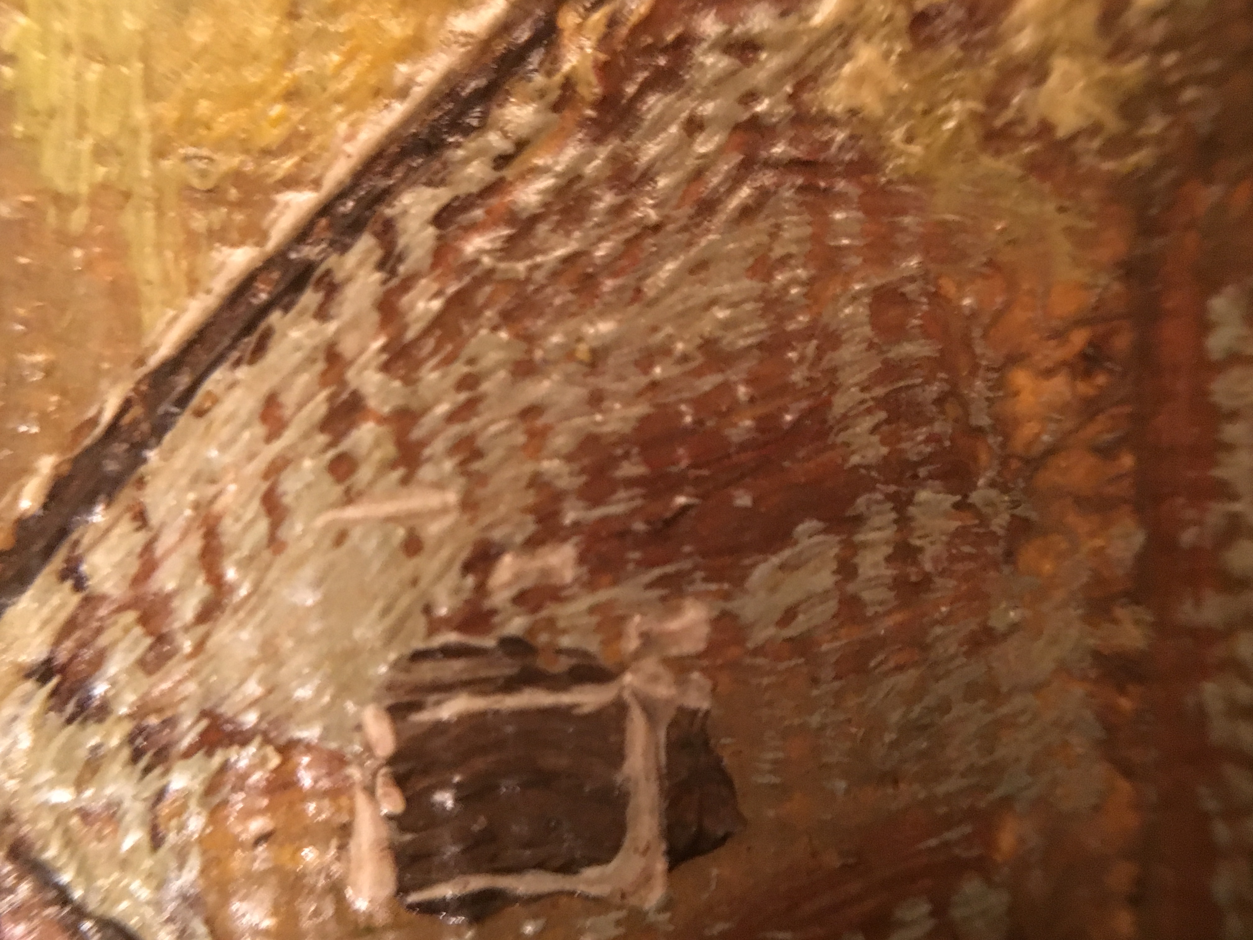 Signed Acrylic Painting by L. Pollini