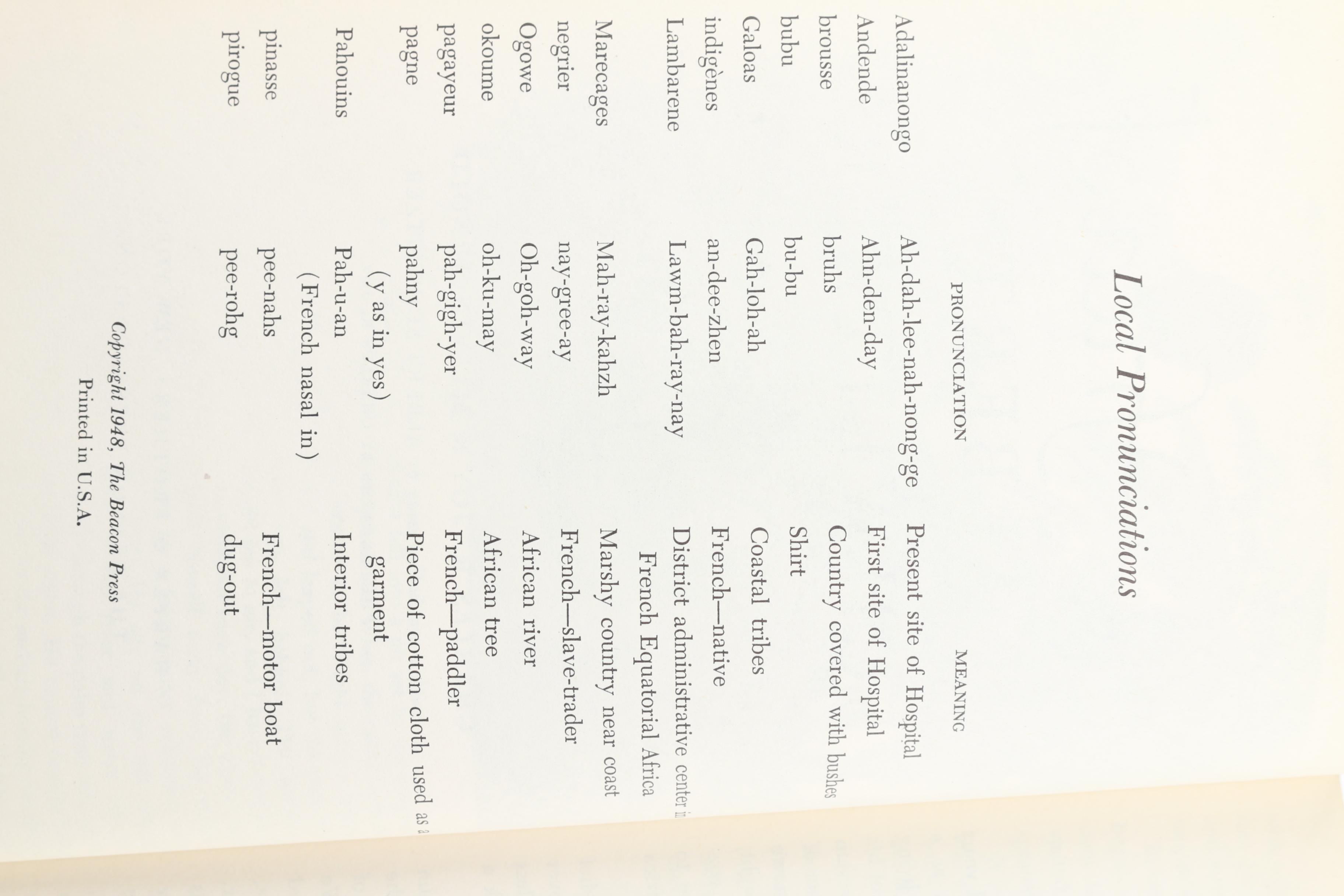 1948 "The Africa of Albert Schweitzer" by Charles R. Joy & Melvin Arnold