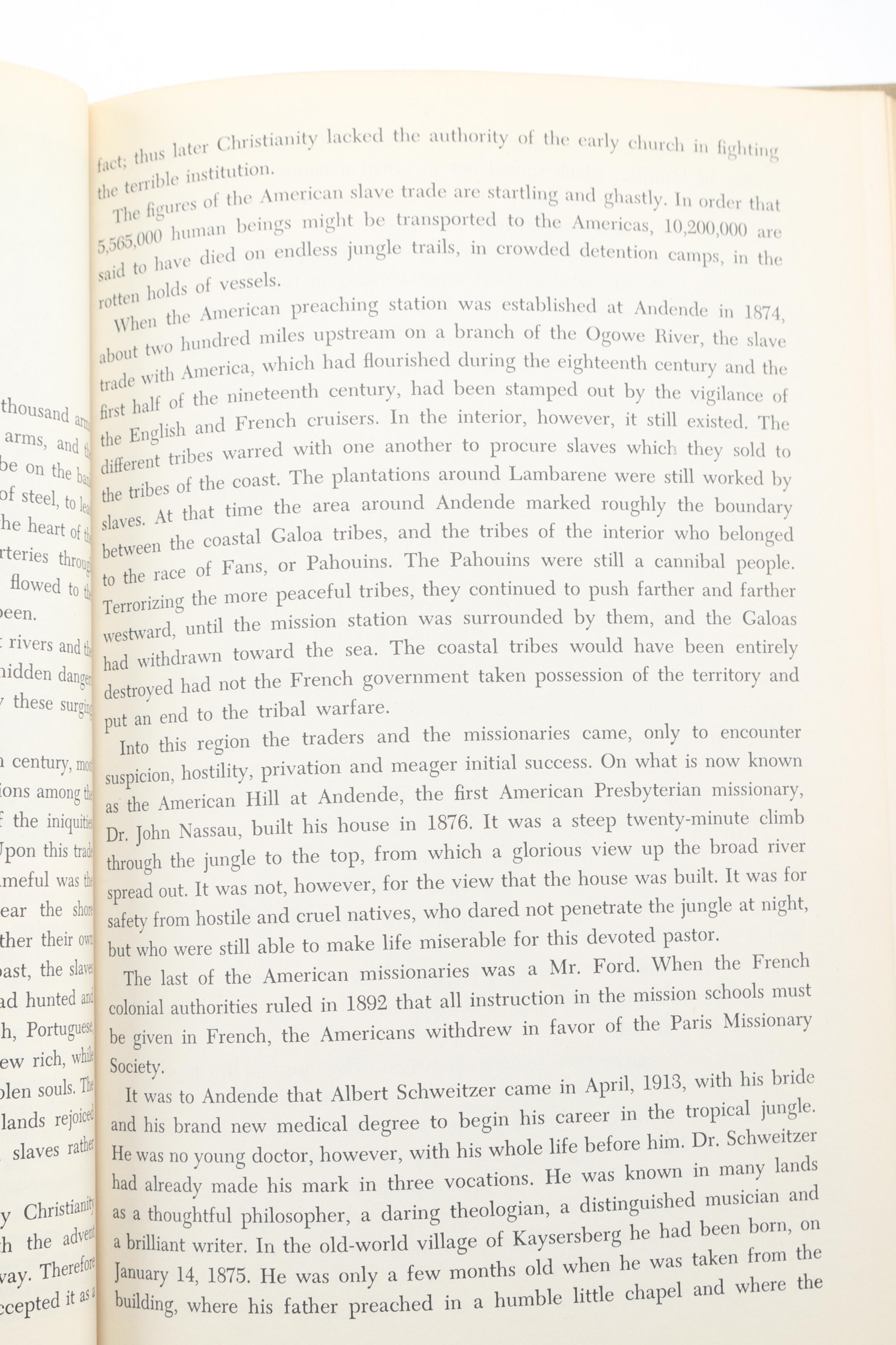 1948 "The Africa of Albert Schweitzer" by Charles R. Joy & Melvin Arnold