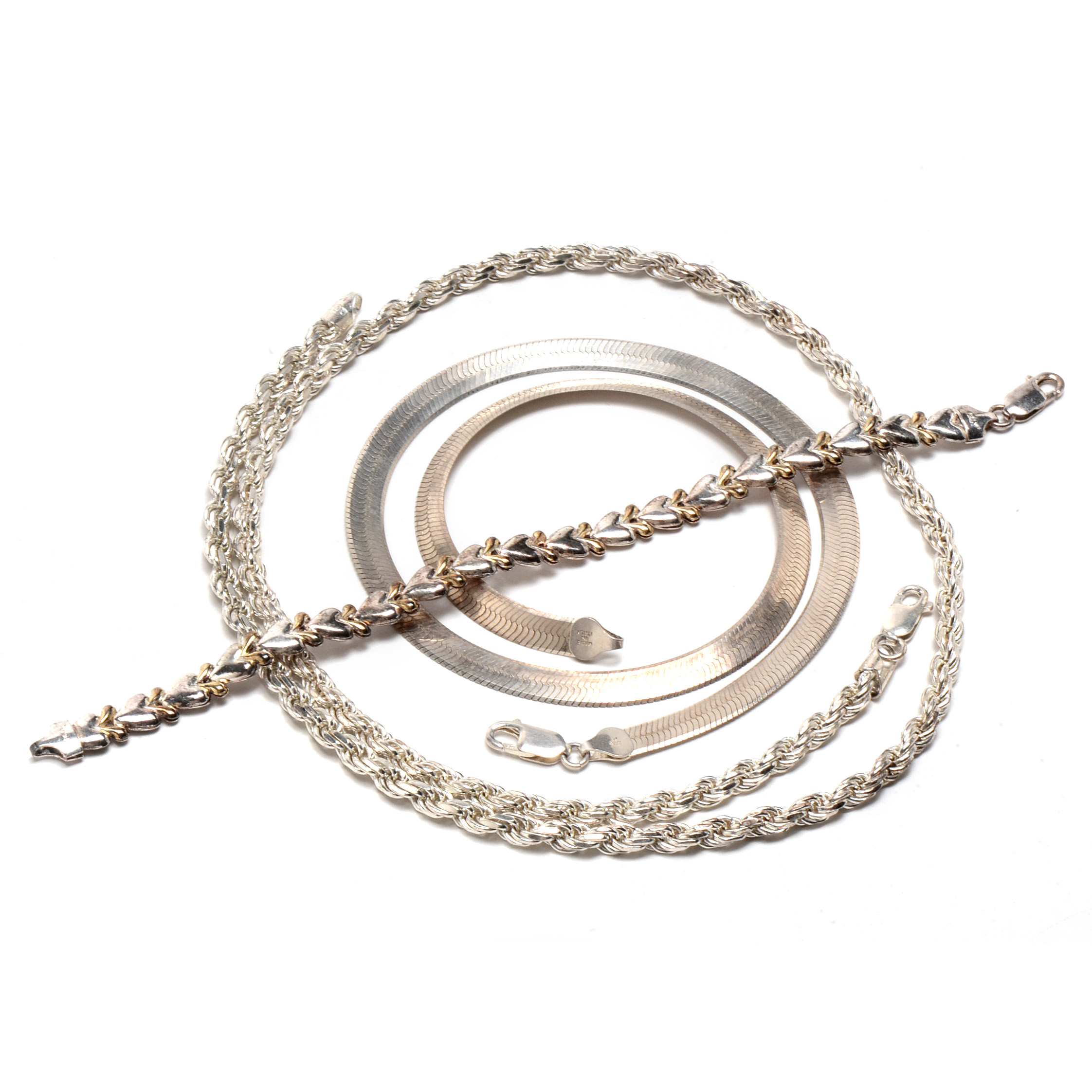 Group of Italian Sterling Silver Jewelry