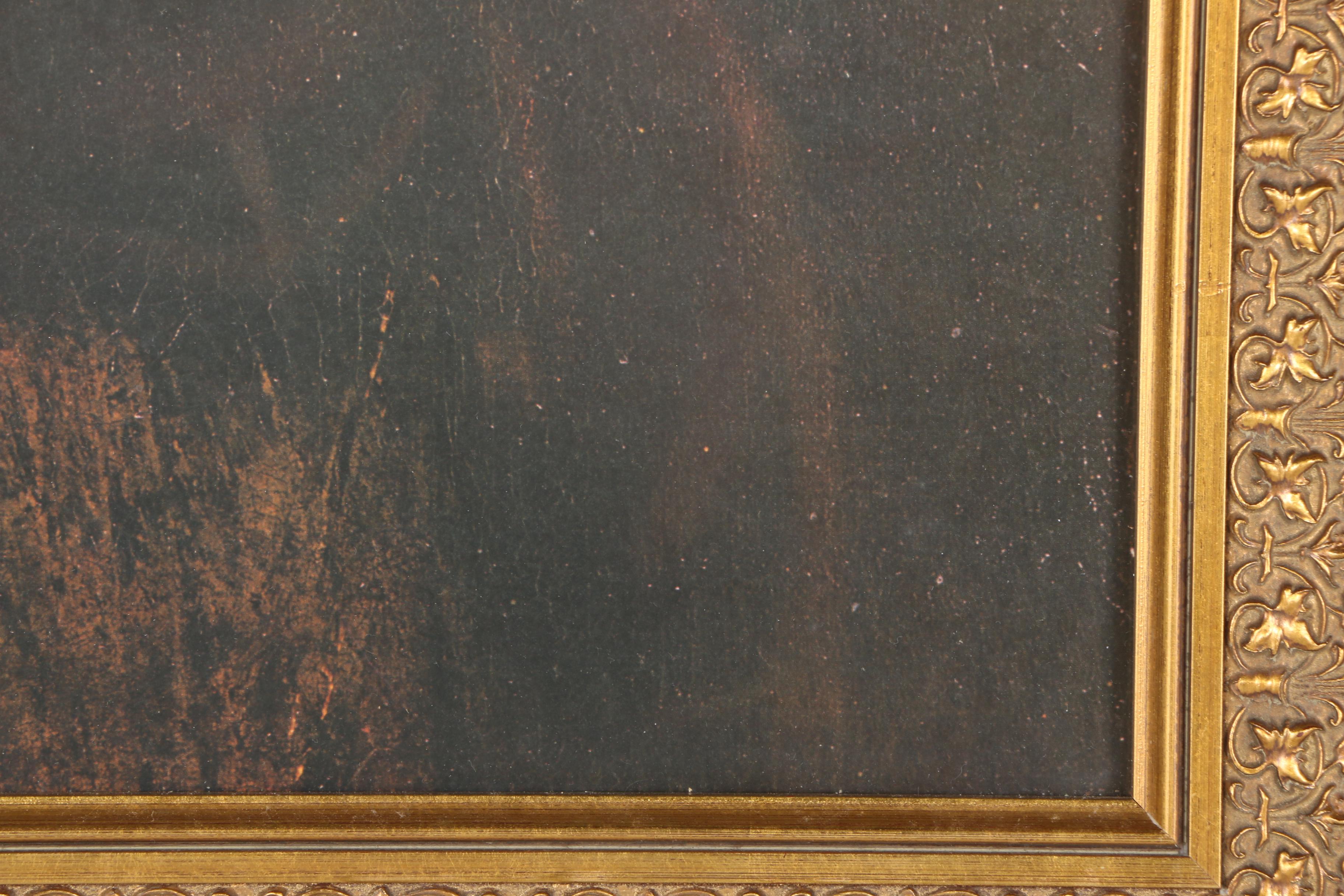 After Rembrandt Offset Lithograph "The Man with the Golden Helmet"