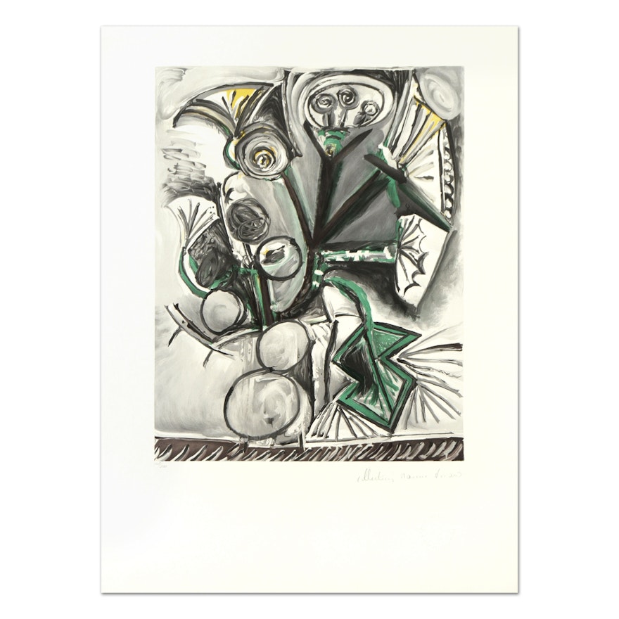 Marina Picasso Limited Edition Lithograph "Le Bouquet"