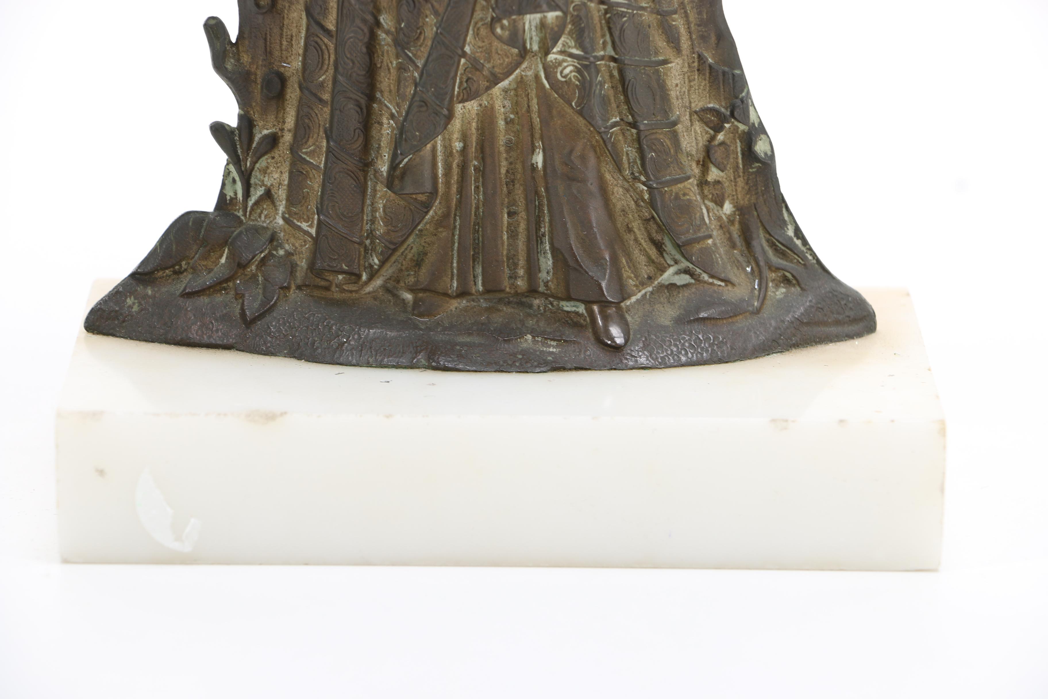 Marble and Cut Glass Candelabra