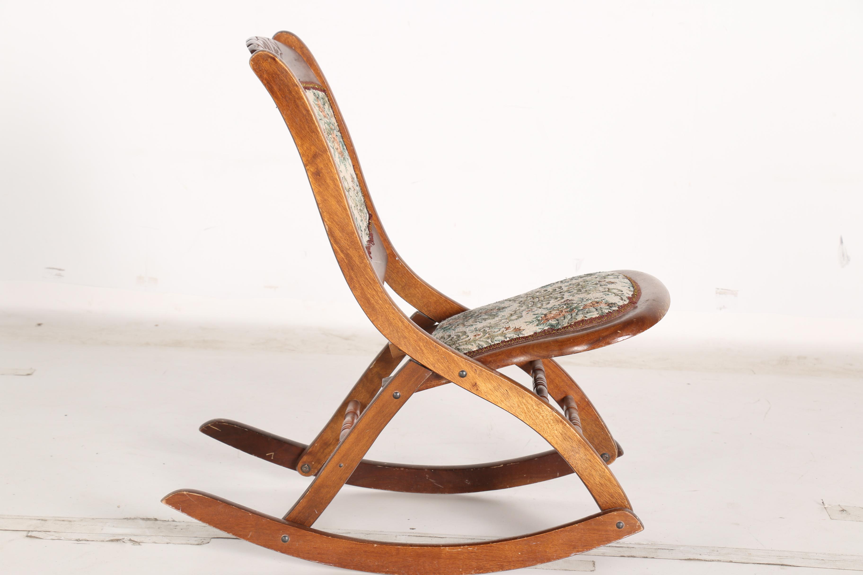 Vintage Victorian Style Folding Sewing Rocker