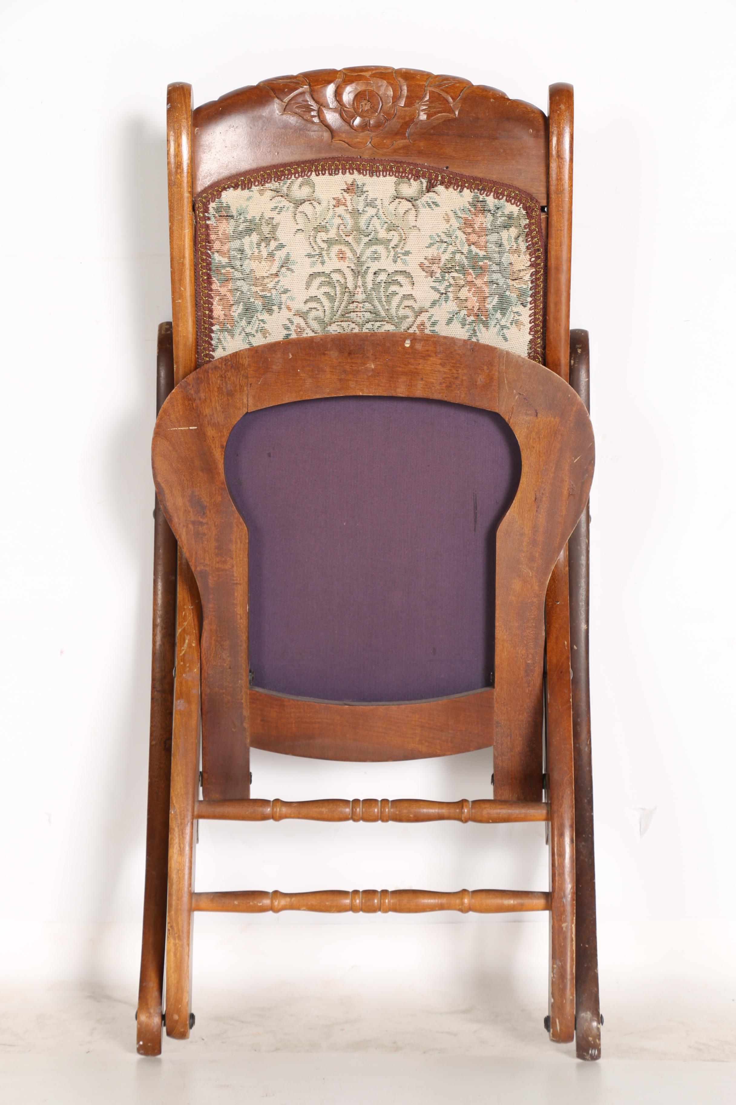 Vintage Victorian Style Folding Sewing Rocker