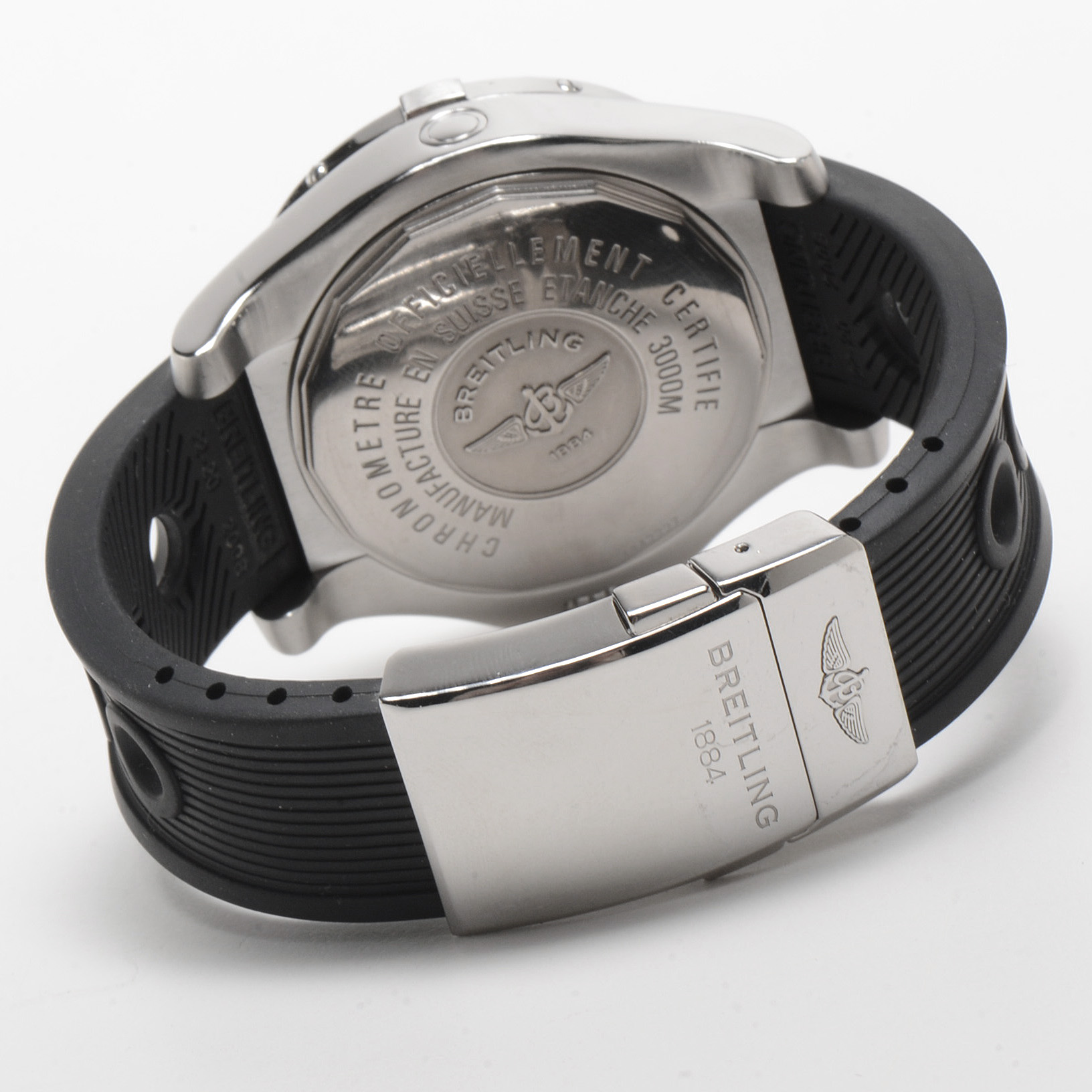 Men's Breitling Avenger Seawolf 3000m Steel 45mm Black Automatic