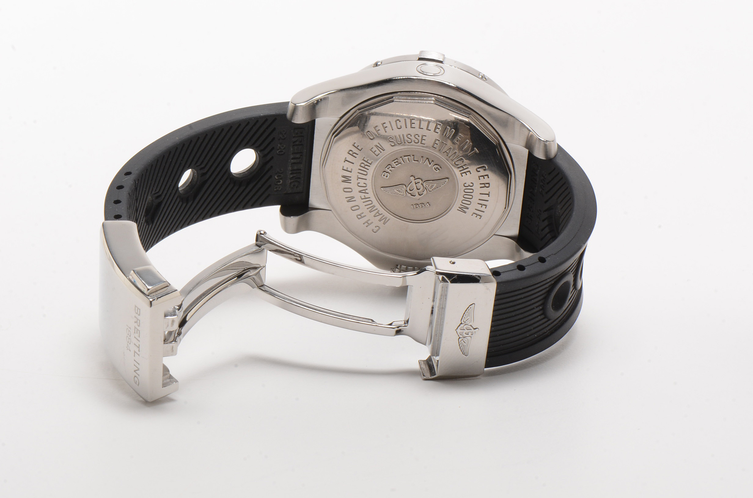 Men's Breitling Avenger Seawolf 3000m Steel 45mm Black Automatic