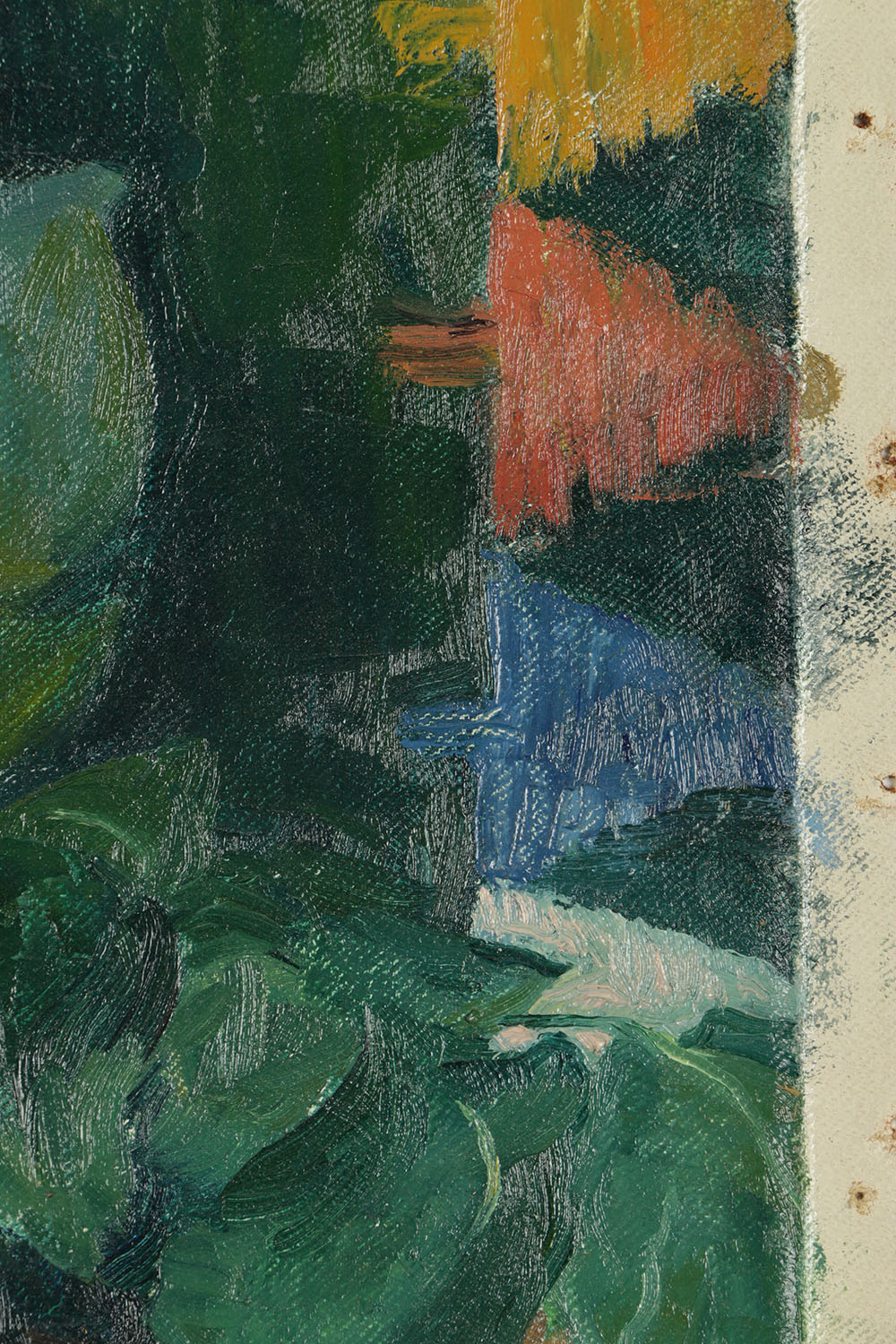 Emily B. Waite Oil Painting on Unstretched Canvas Still LIfe