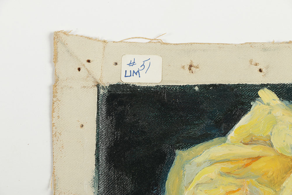 Emily B. Waite Oil Painting on Unstretched Canvas Still LIfe