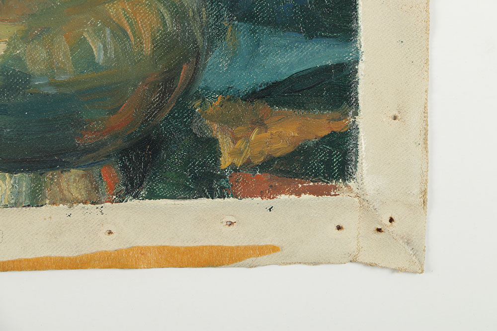 Emily B. Waite Oil Painting on Unstretched Canvas Still LIfe