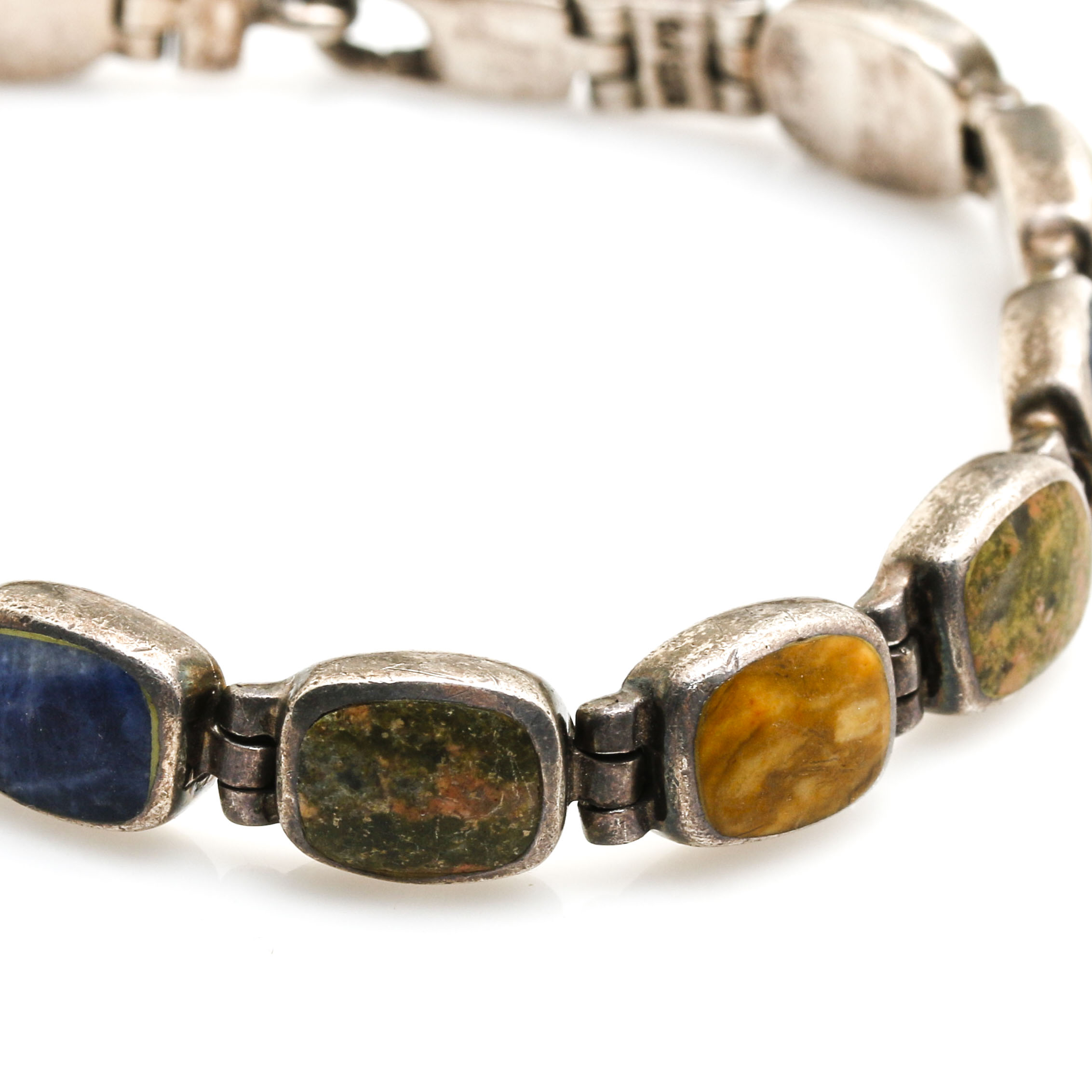 Assorted Sterling Silver Jewelry With Gemstones