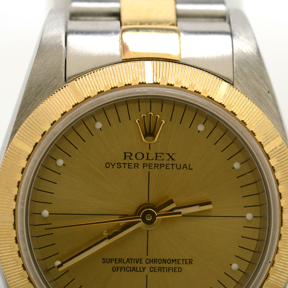 Women's Rolex Perpetual 18K Gold and Steel Champagne Automatic