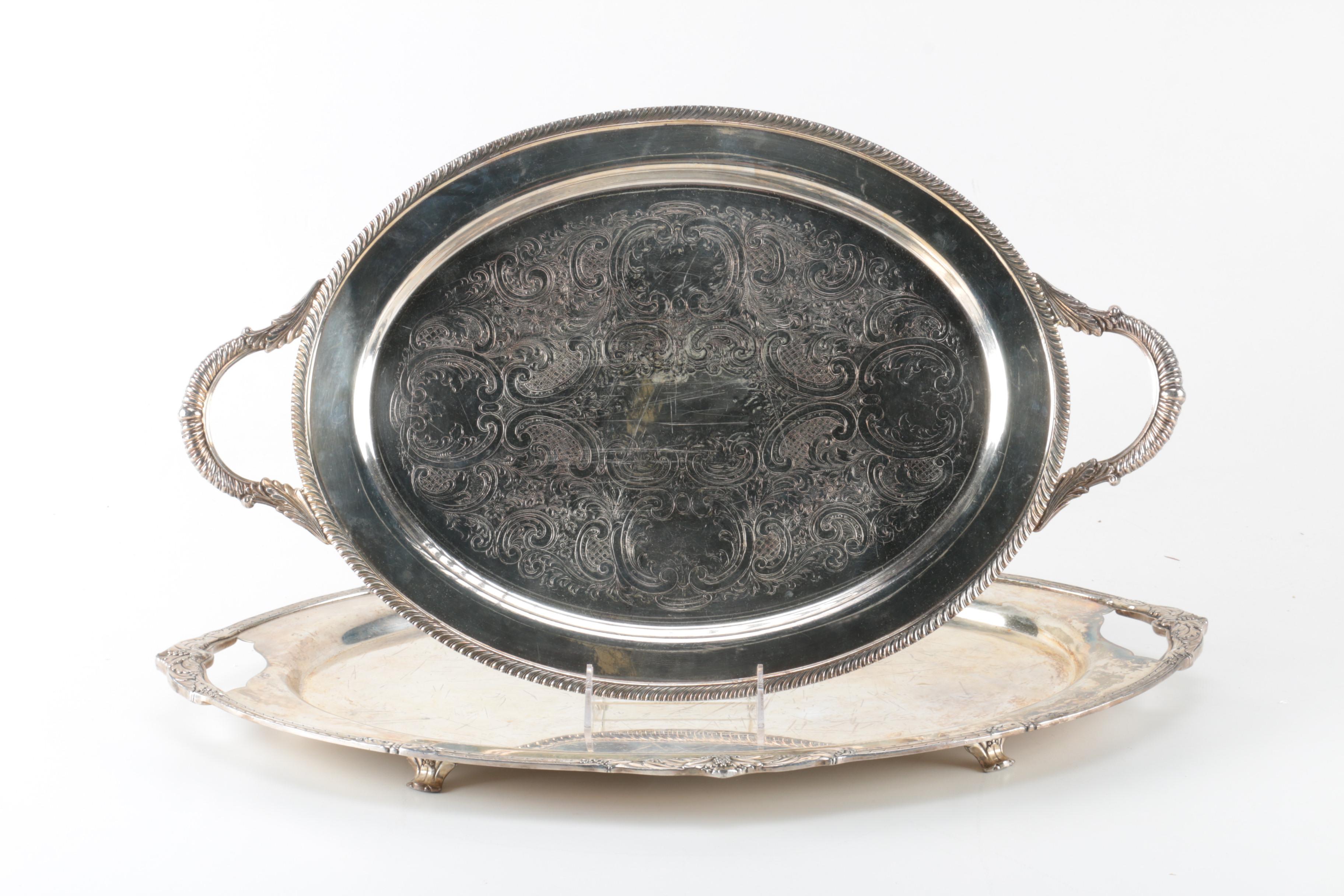 Pairing of Silver Plate Trays