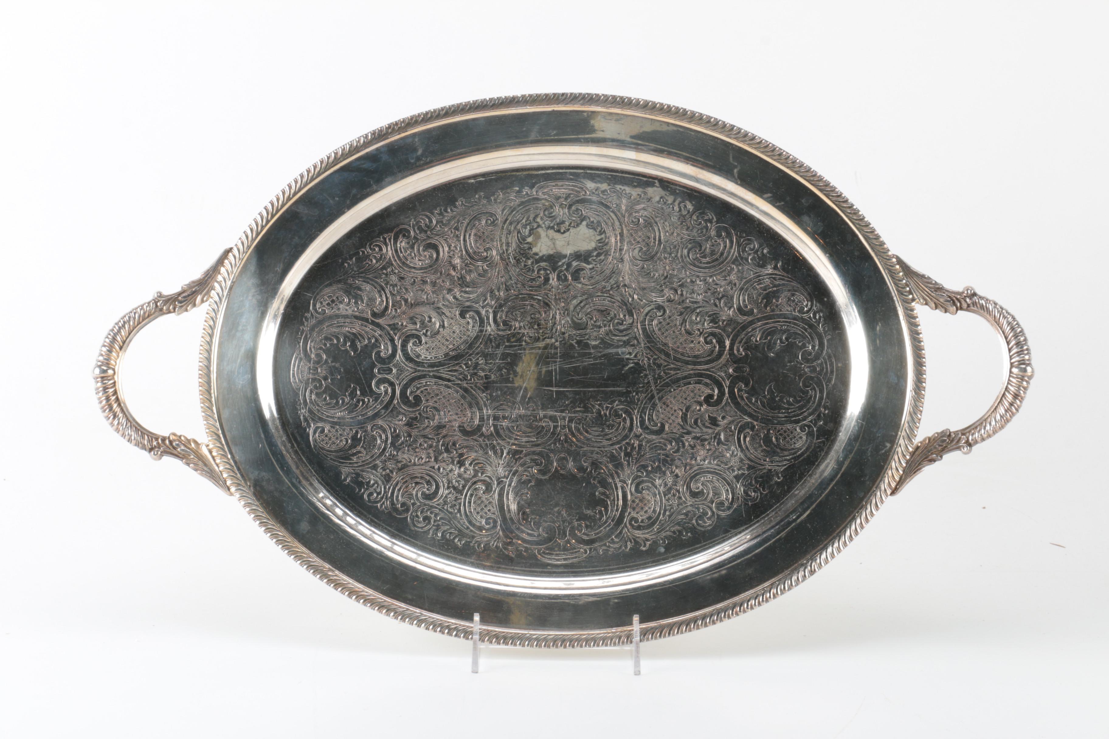 Pairing of Silver Plate Trays