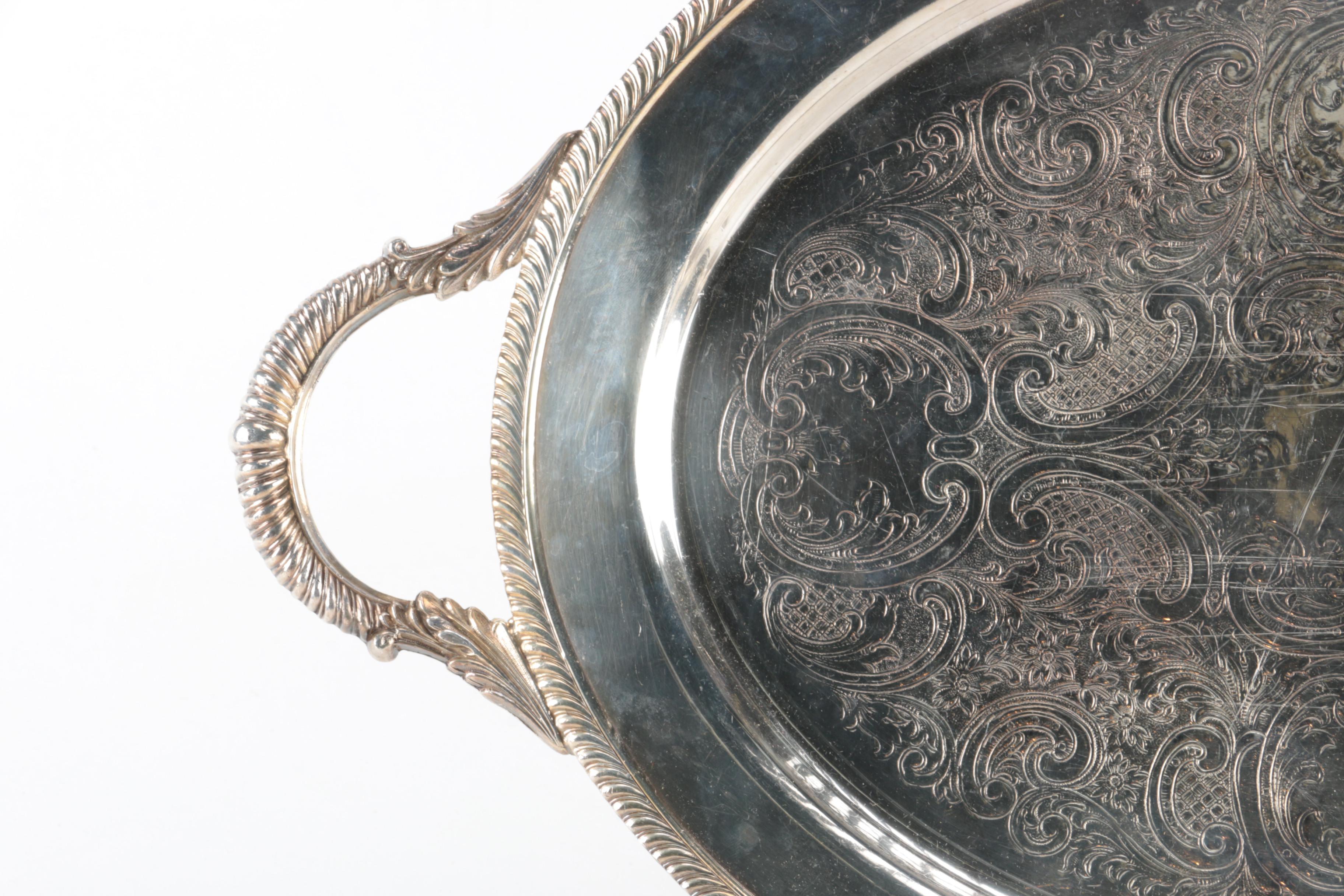 Pairing of Silver Plate Trays