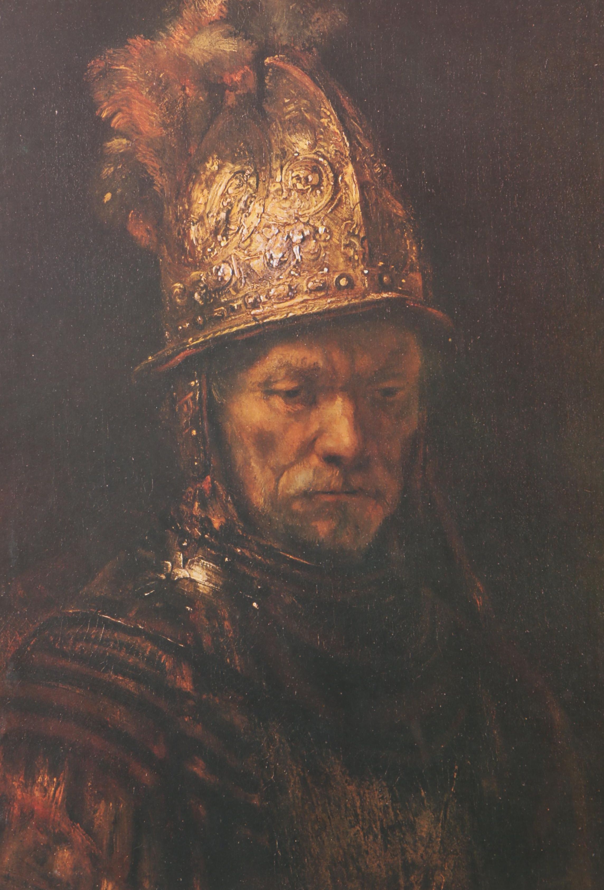 After Rembrandt Offset Lithograph "The Man with the Golden Helmet"