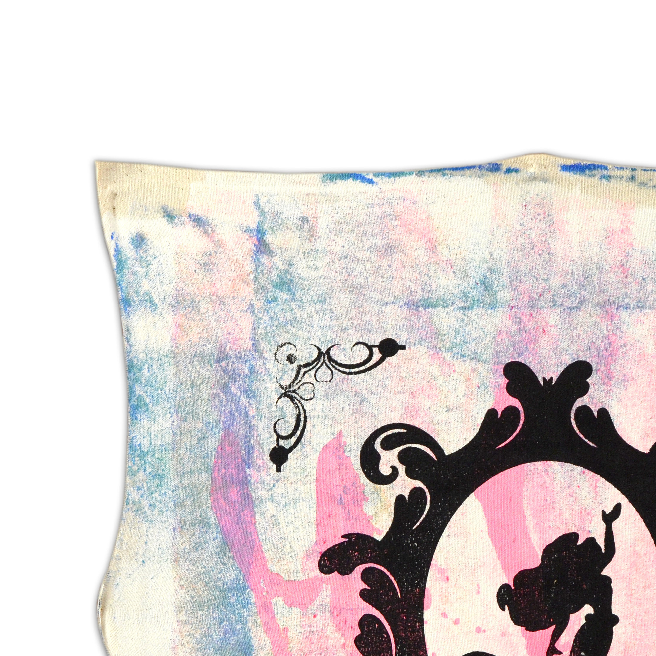 Gail Rodgers Hand Pulled Silkscreen and Acrylic Painting "Mirror Mirror (Series)"