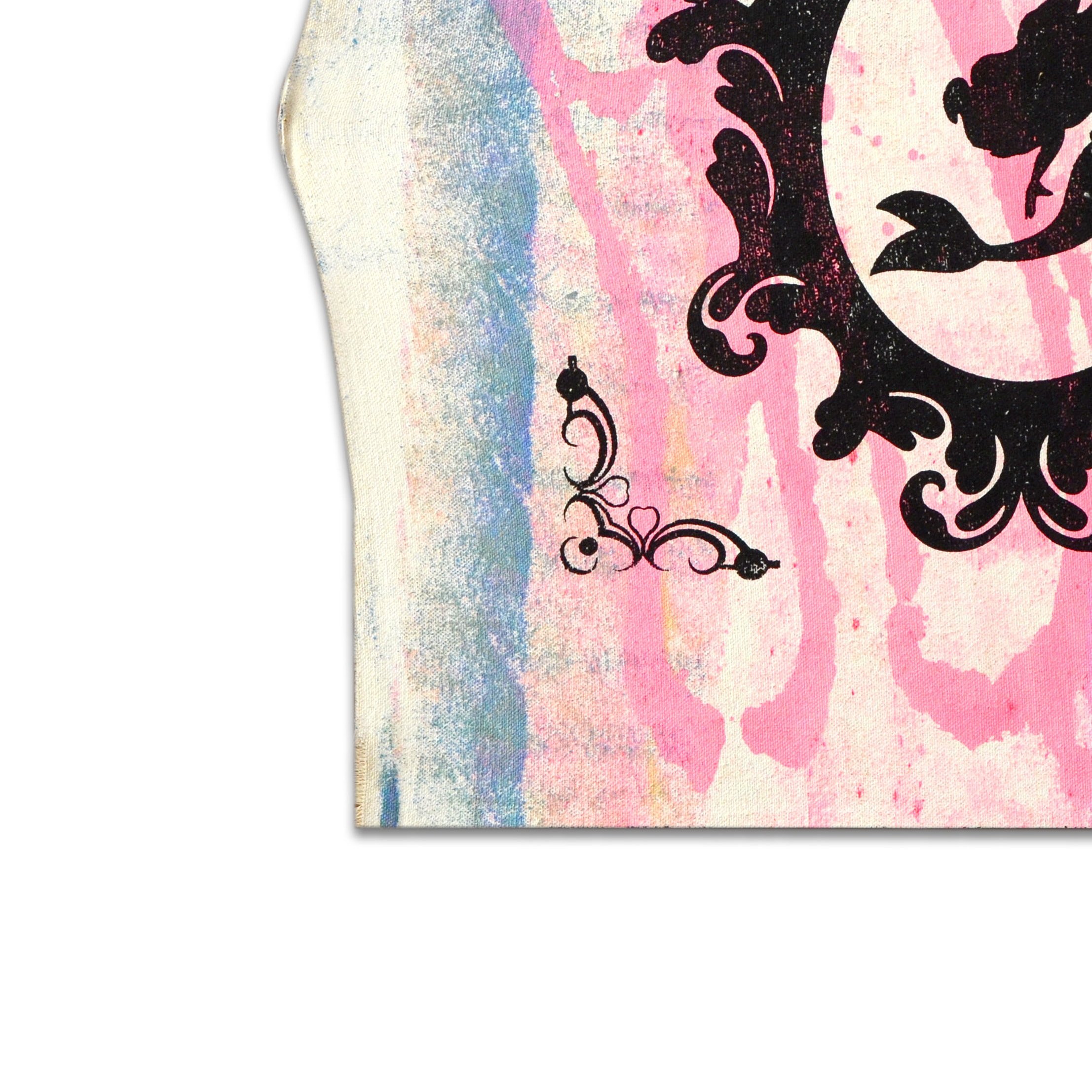 Gail Rodgers Hand Pulled Silkscreen and Acrylic Painting "Mirror Mirror (Series)"