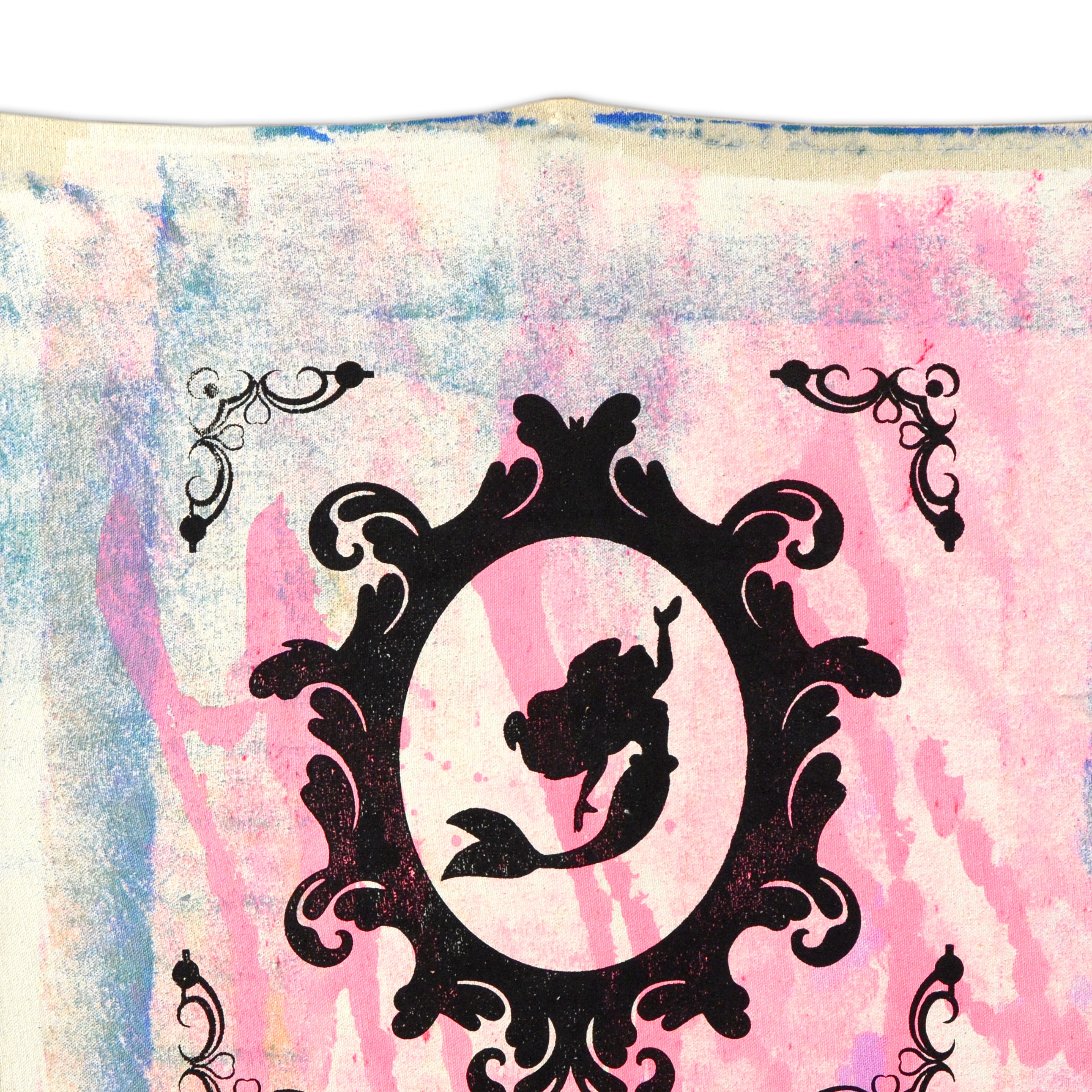 Gail Rodgers Hand Pulled Silkscreen and Acrylic Painting "Mirror Mirror (Series)"