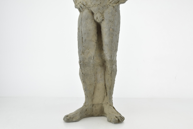 Original Tuska "Glenn Ford" Male Nude Sculpture in Clay