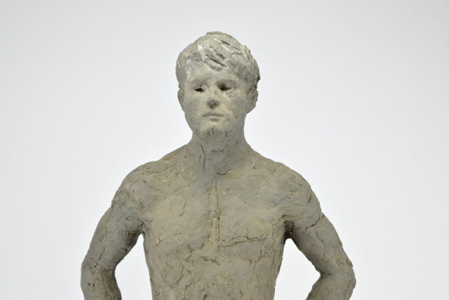 Original Tuska "Glenn Ford" Male Nude Sculpture in Clay