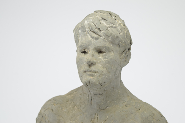 Original Tuska "Glenn Ford" Male Nude Sculpture in Clay