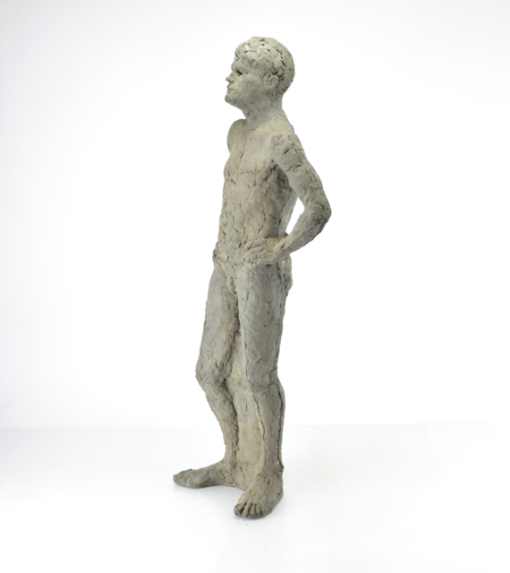 Original Tuska "Glenn Ford" Male Nude Sculpture in Clay