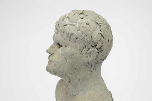 Original Tuska "Glenn Ford" Male Nude Sculpture in Clay