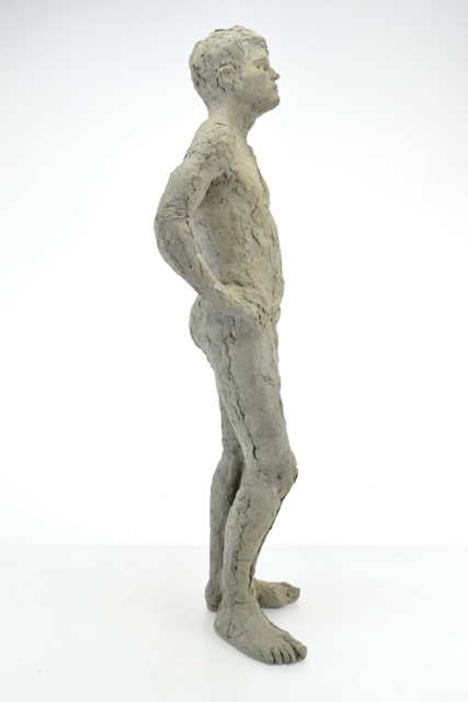 Original Tuska "Glenn Ford" Male Nude Sculpture in Clay