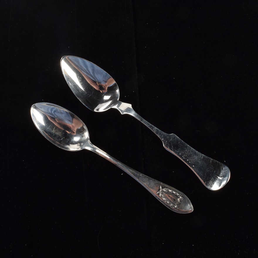 Sterling Silver Spoons From Wood & Hughes and International