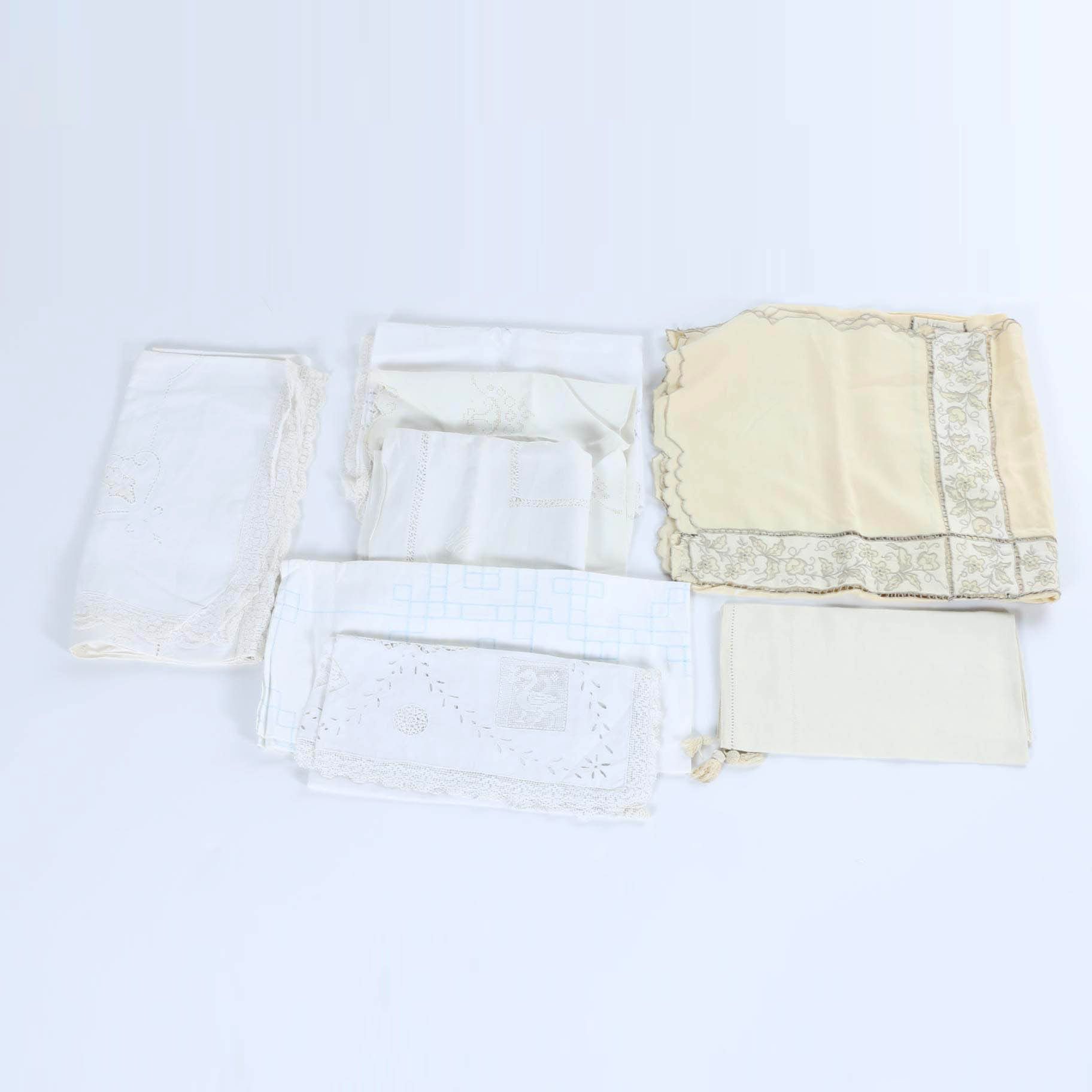 Eyelet and Embroidered Linens