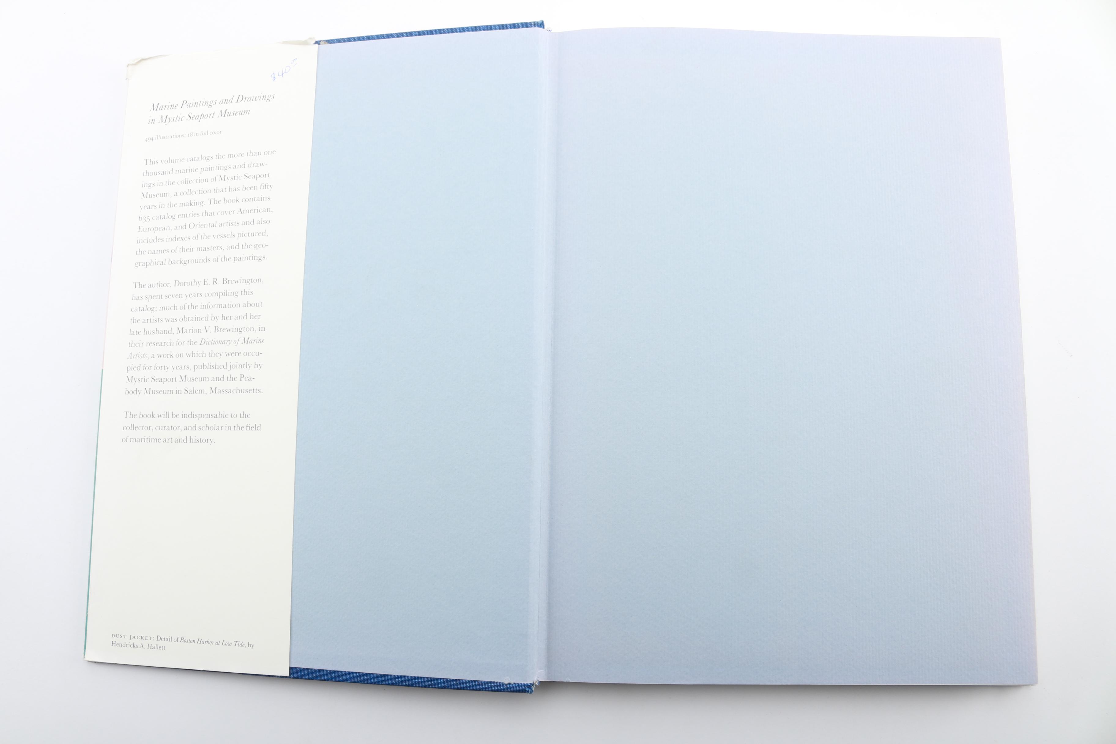 1982 First Printing "Marine Paintings and Drawings in Mystic Seaport Museum"