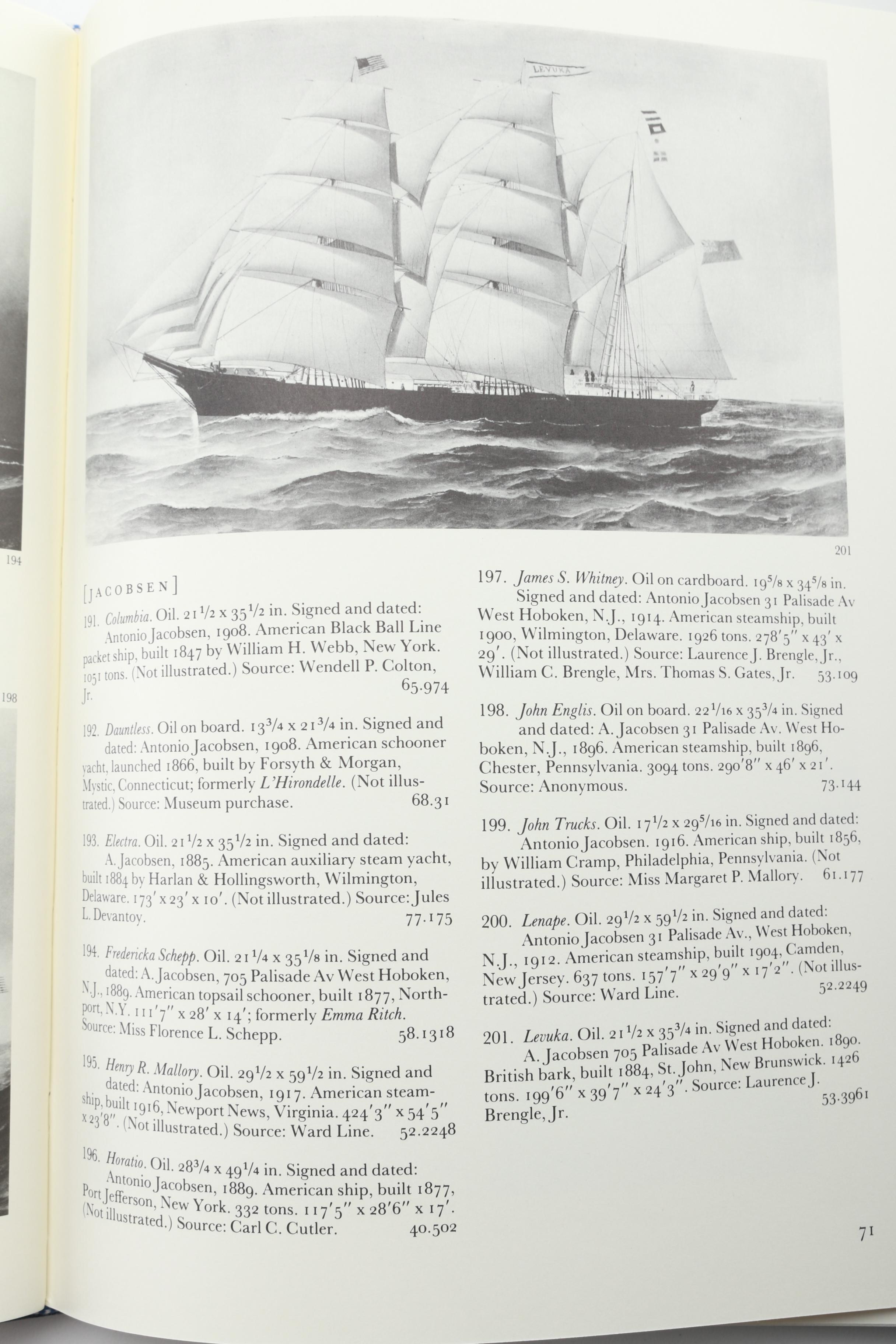 1982 First Printing "Marine Paintings and Drawings in Mystic Seaport Museum"
