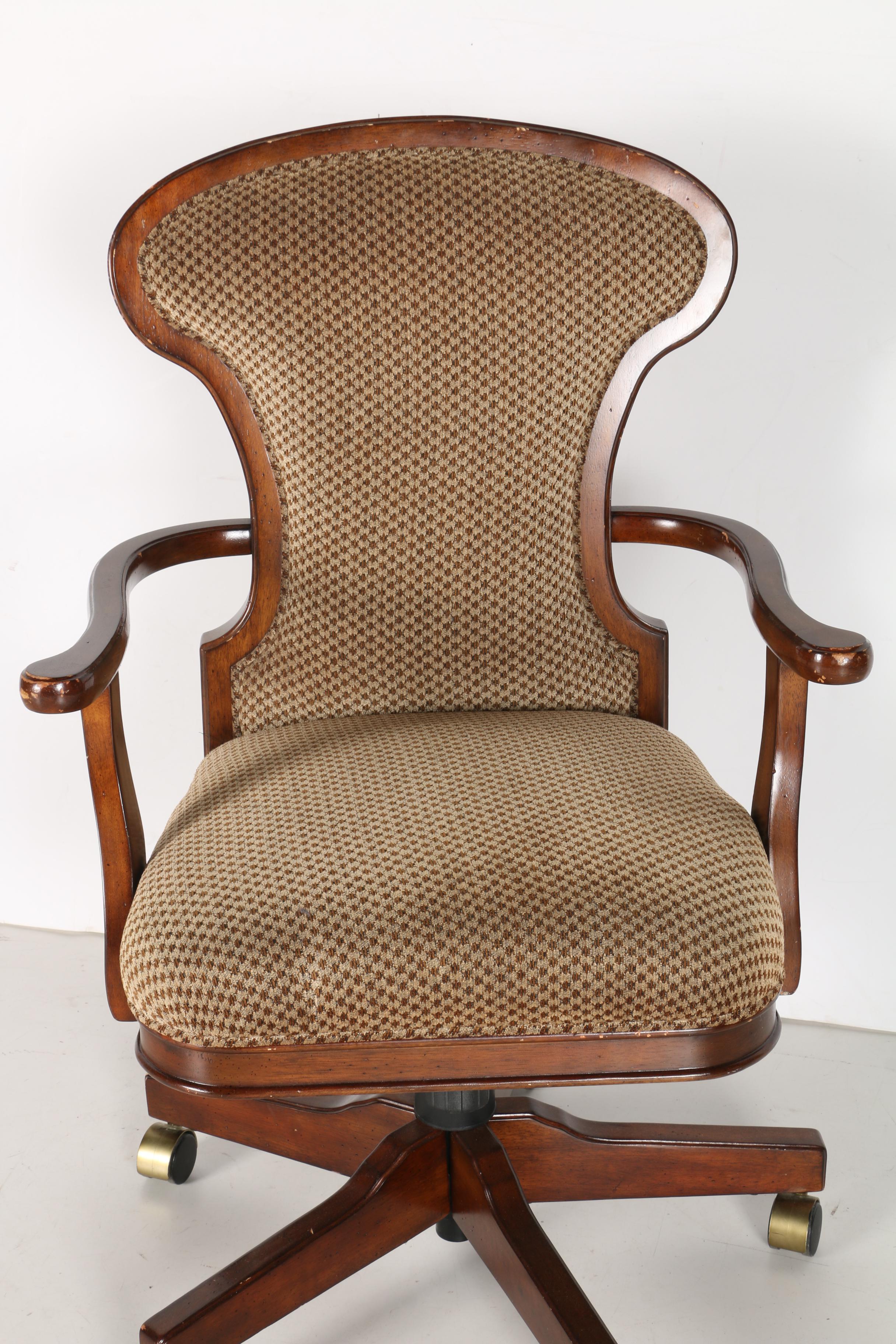 Bombay Upholstered  Wood Office Chair