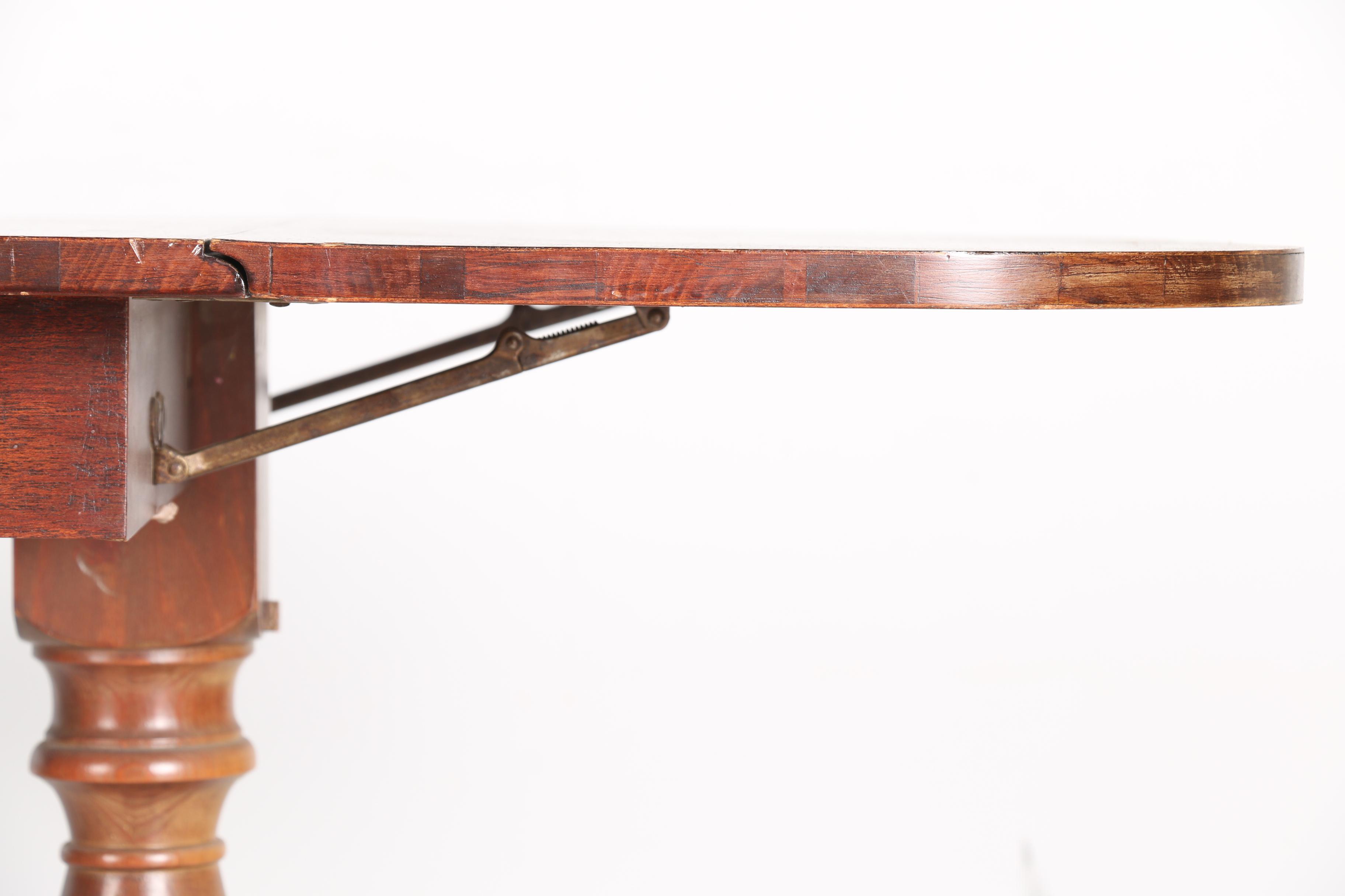 Vintage Duncan Phyfe Style Drop-Leaf Dining Table