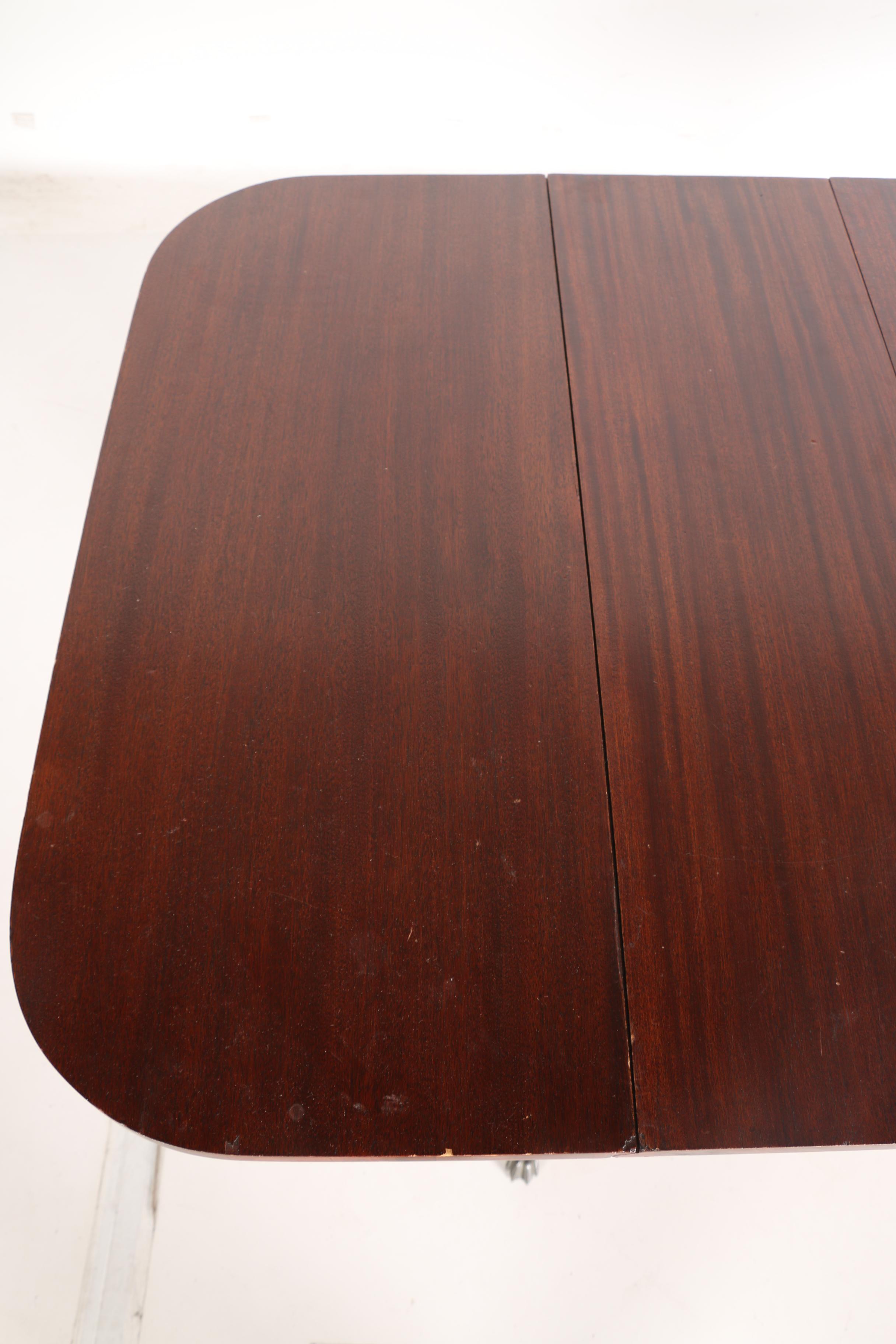 Vintage Duncan Phyfe Style Drop-Leaf Dining Table