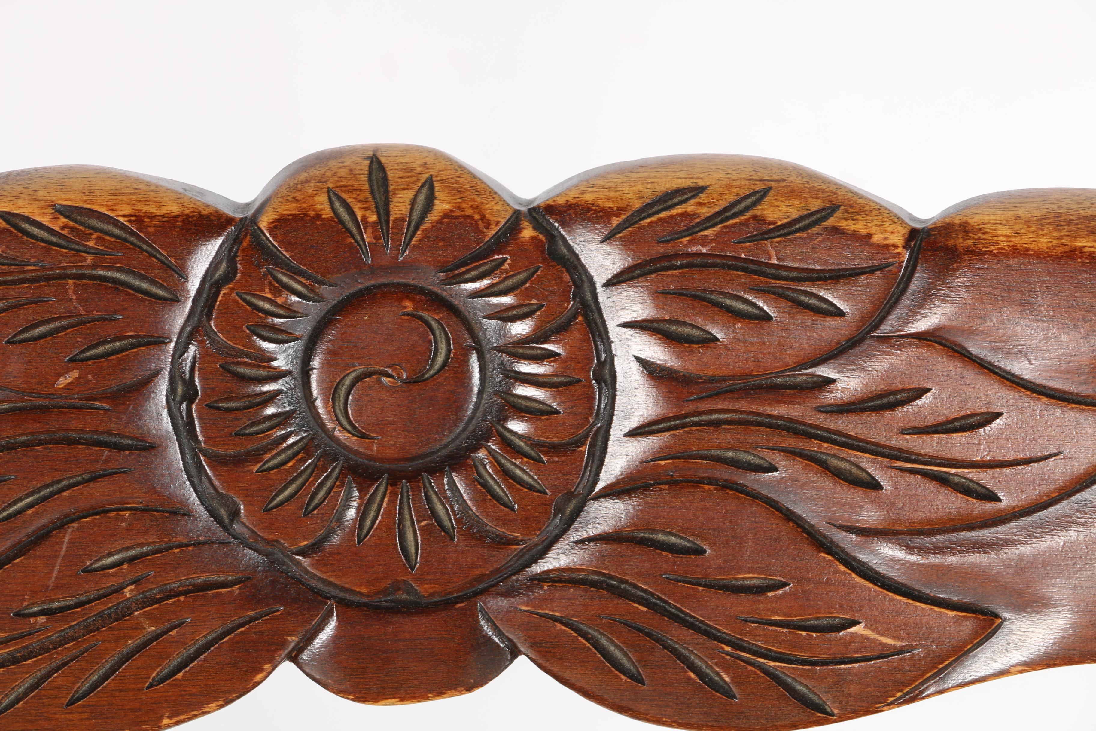 Vintage Classical Style Side Chair With Needlepoint Seat