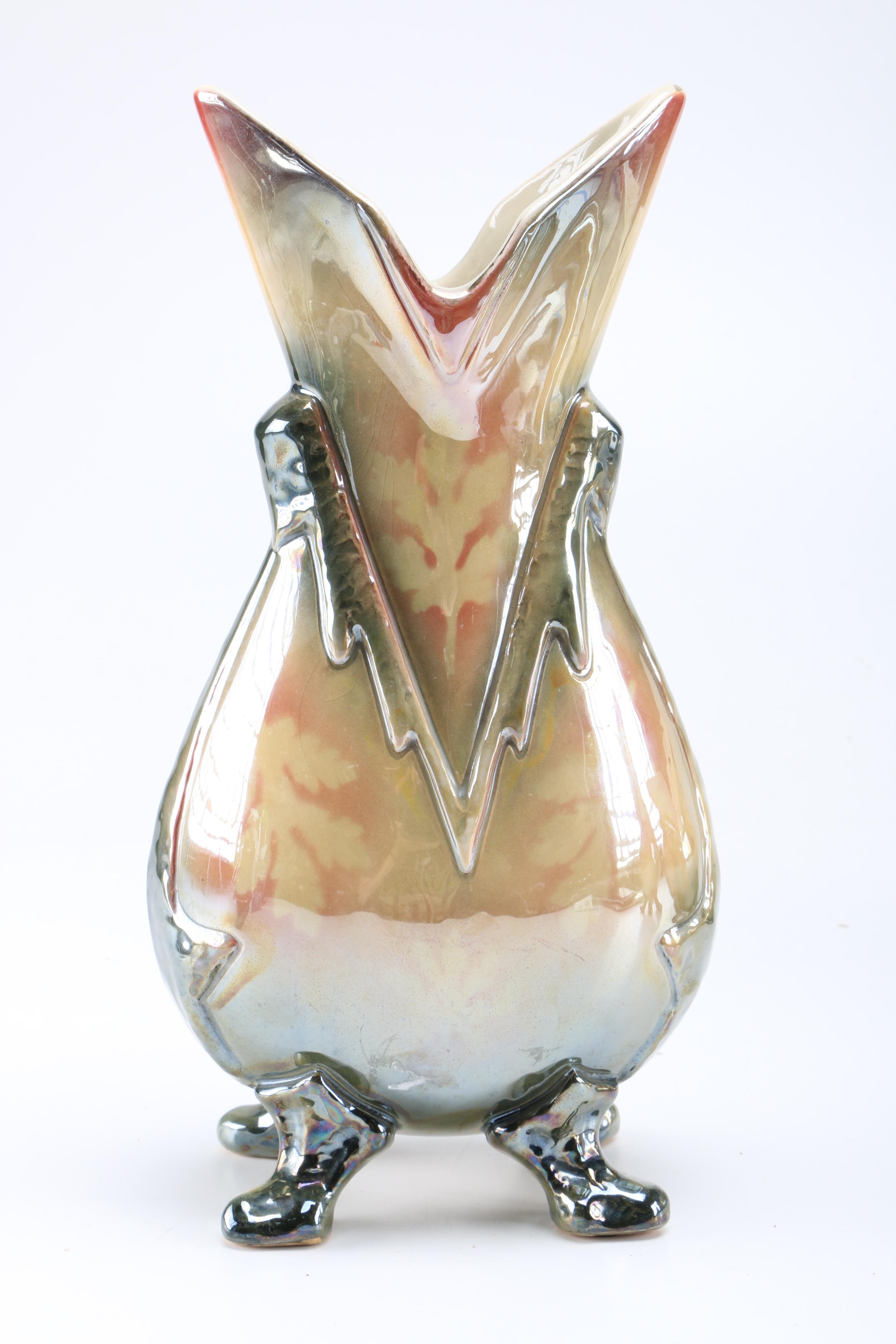 Art Deco Style Lusterware Garniture Set