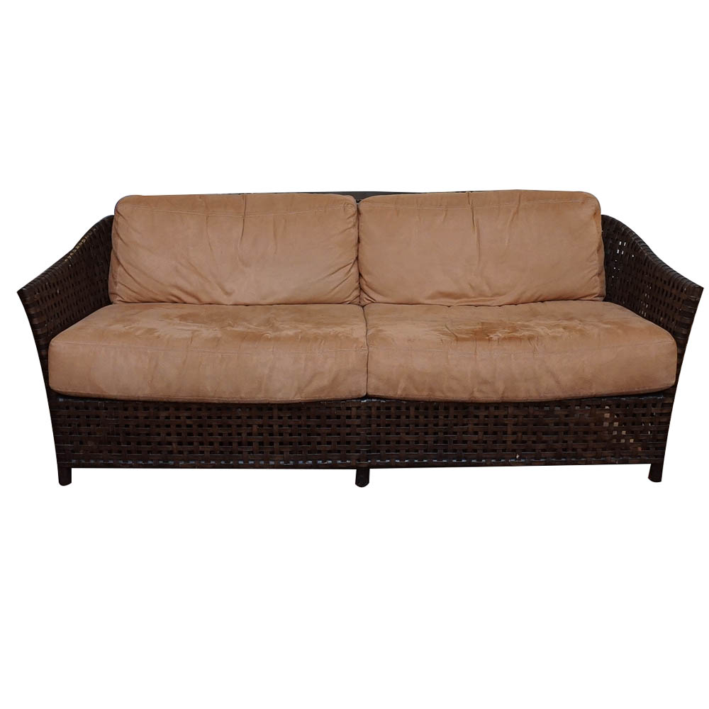 Contemporary Leather Cushion Sofa