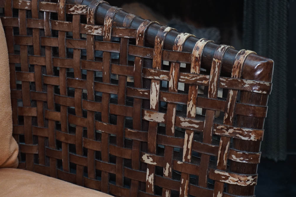 Contemporary Leather Cushion Barrel Seat