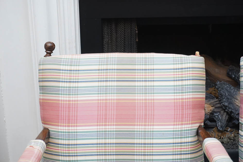 Vintage William and Mary Style Arm Chairs