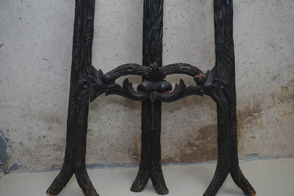 Victorian Style Carved Wood Easel