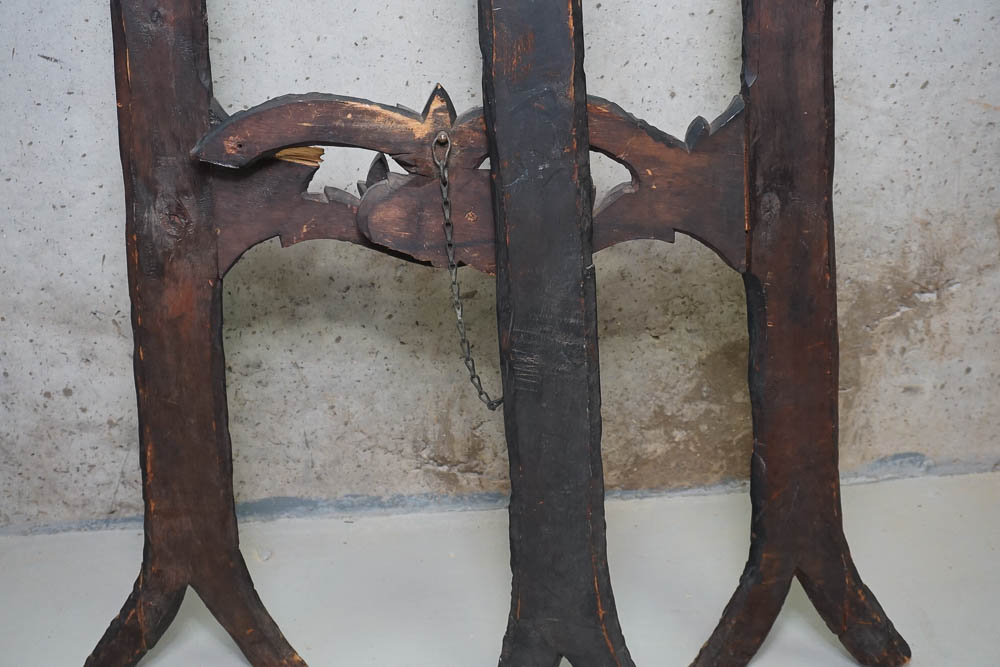 Victorian Style Carved Wood Easel