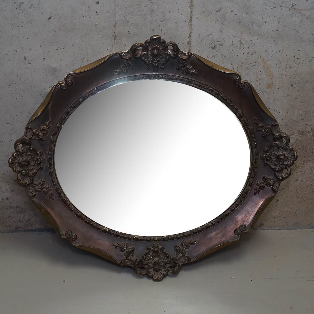 Ornate Oval Wall Mirror